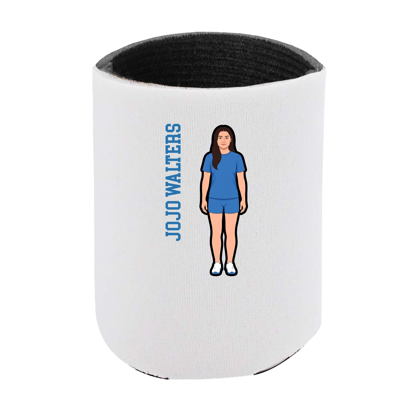 Can Holder — Name Vertical in White
