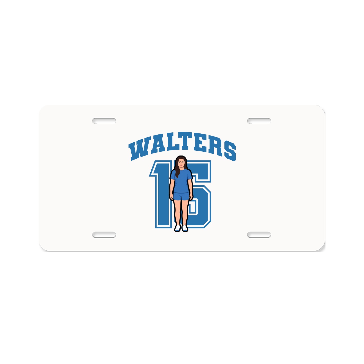 License Plate — Number in Classic