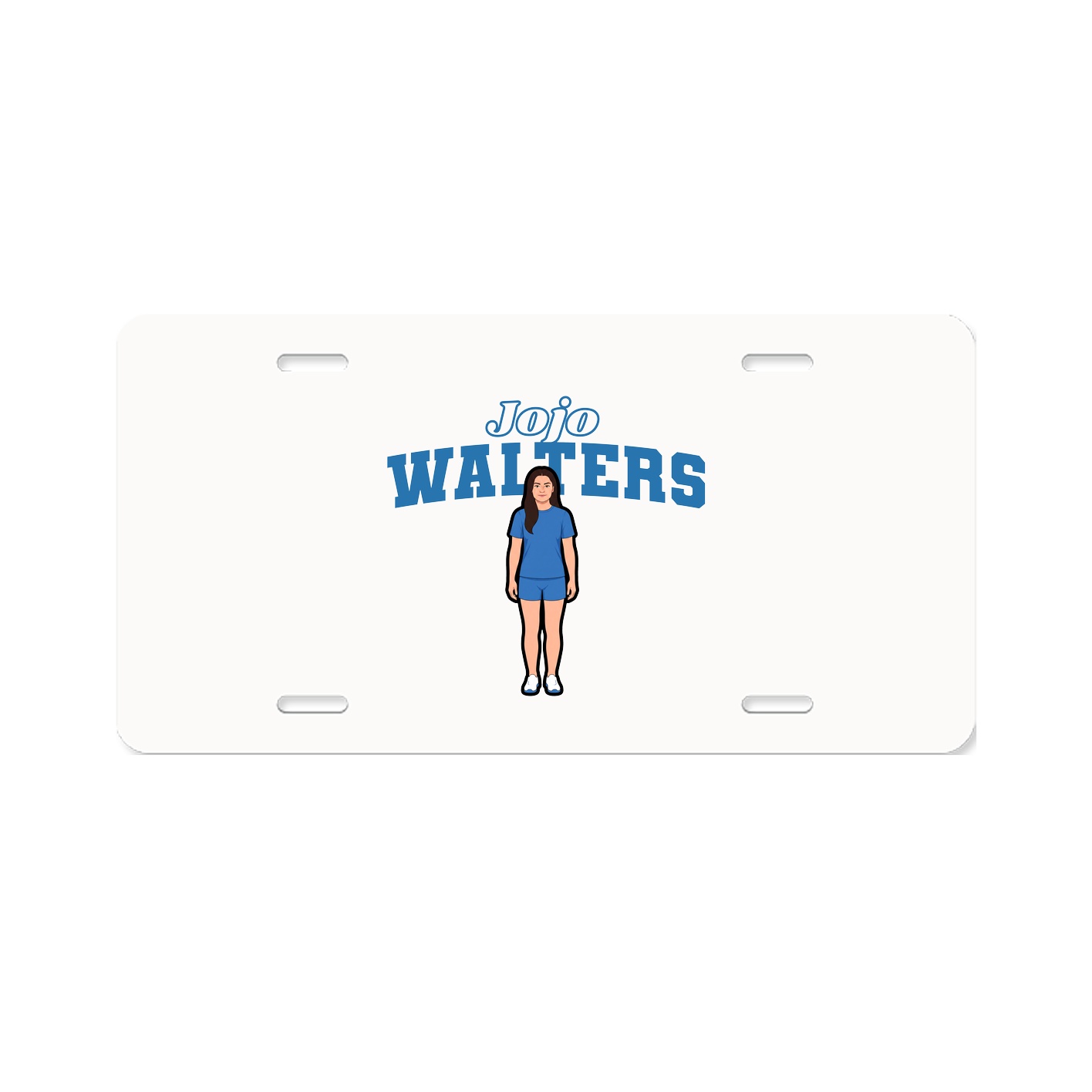 License Plate — Name Arch in Classic