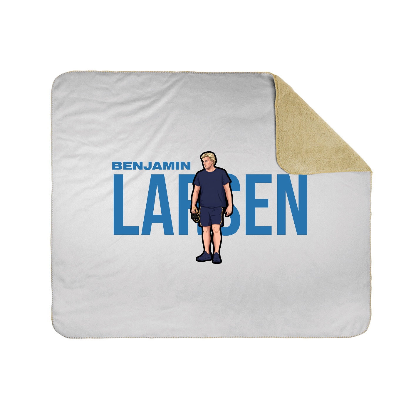 Throw Blanket — Player Name in White