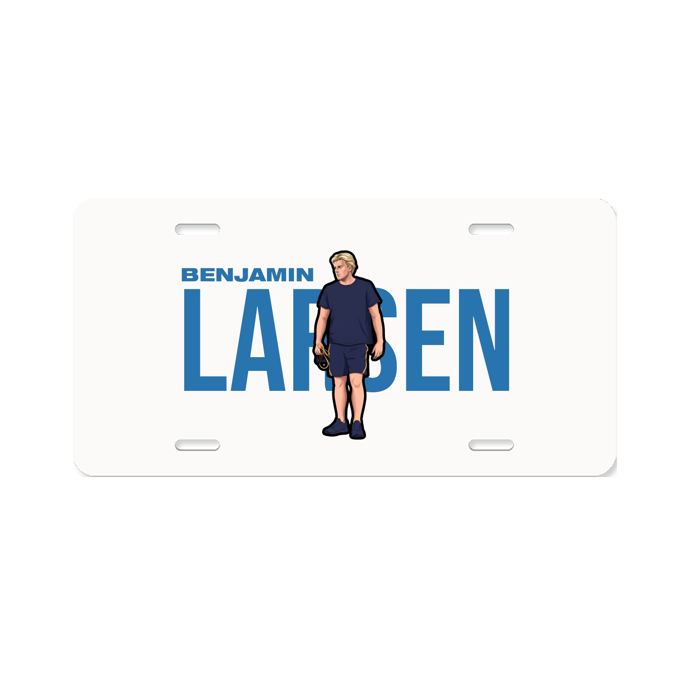 License Plate — Player Name in Classic