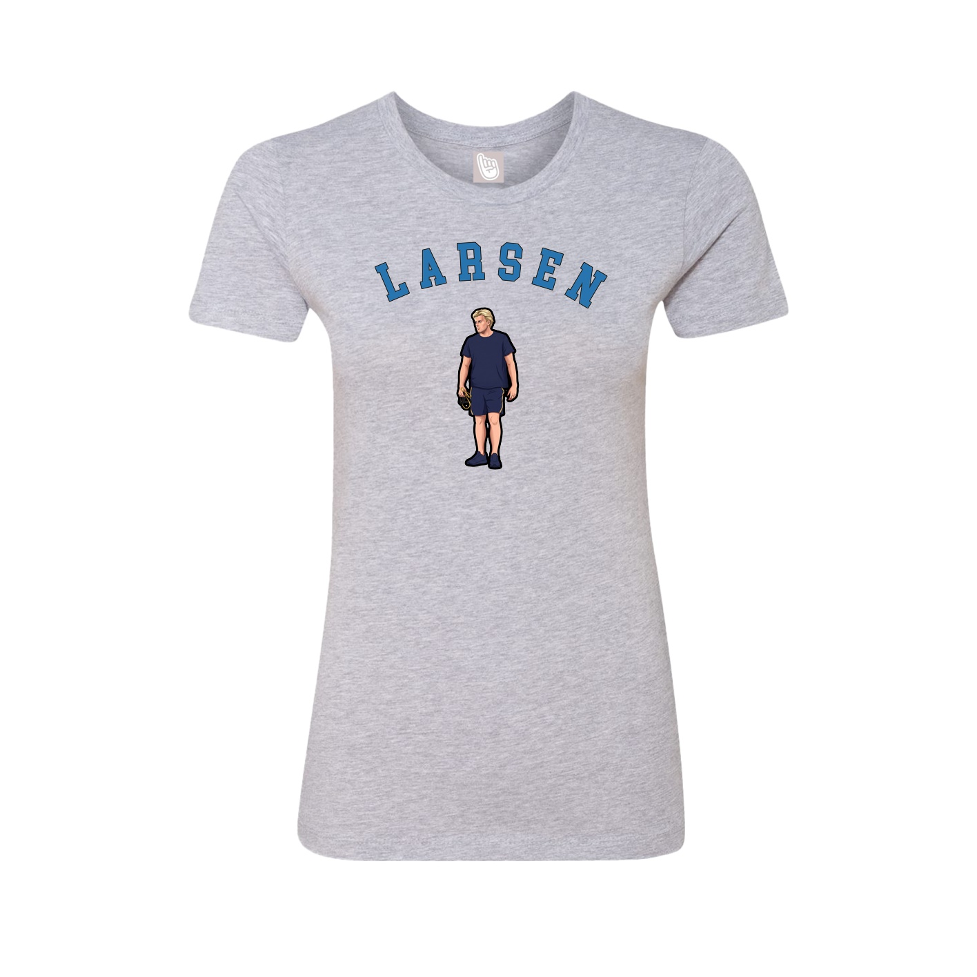 Fitted Women's Tee — Shirsey Arch in Grey