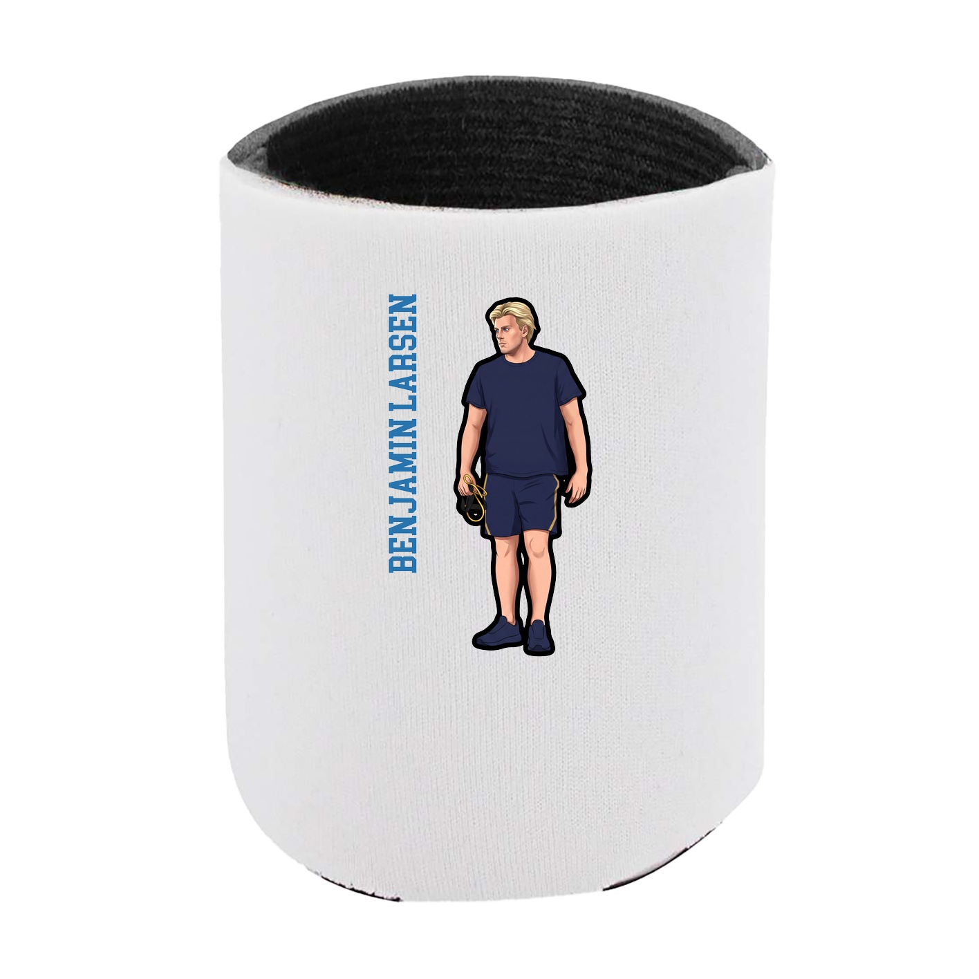 Can Holder — Name Vertical in White