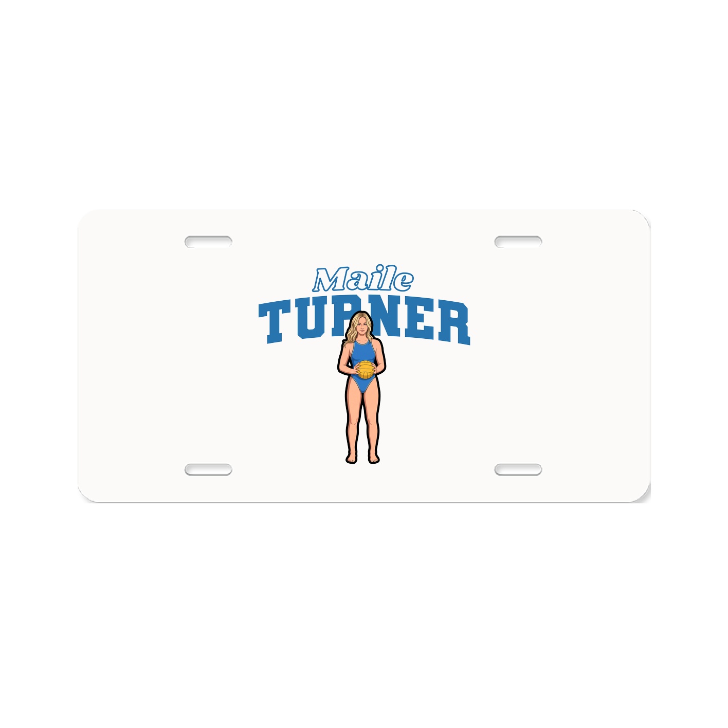 License Plate — Name Arch in Classic