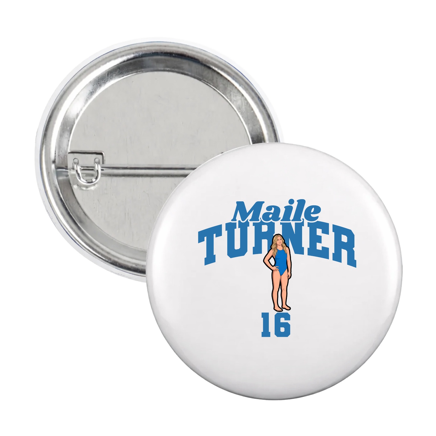 Game Day Button — Signature Arch in White