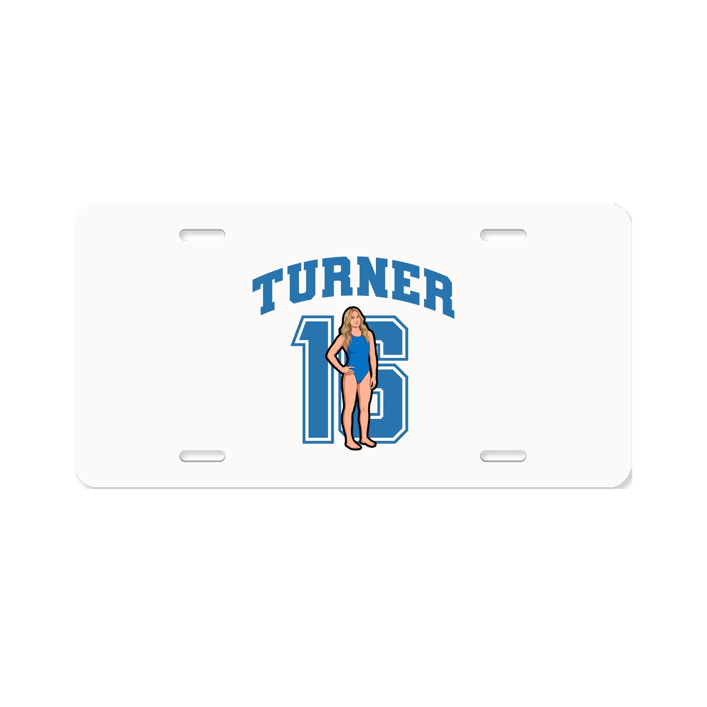 License Plate — Number in Classic