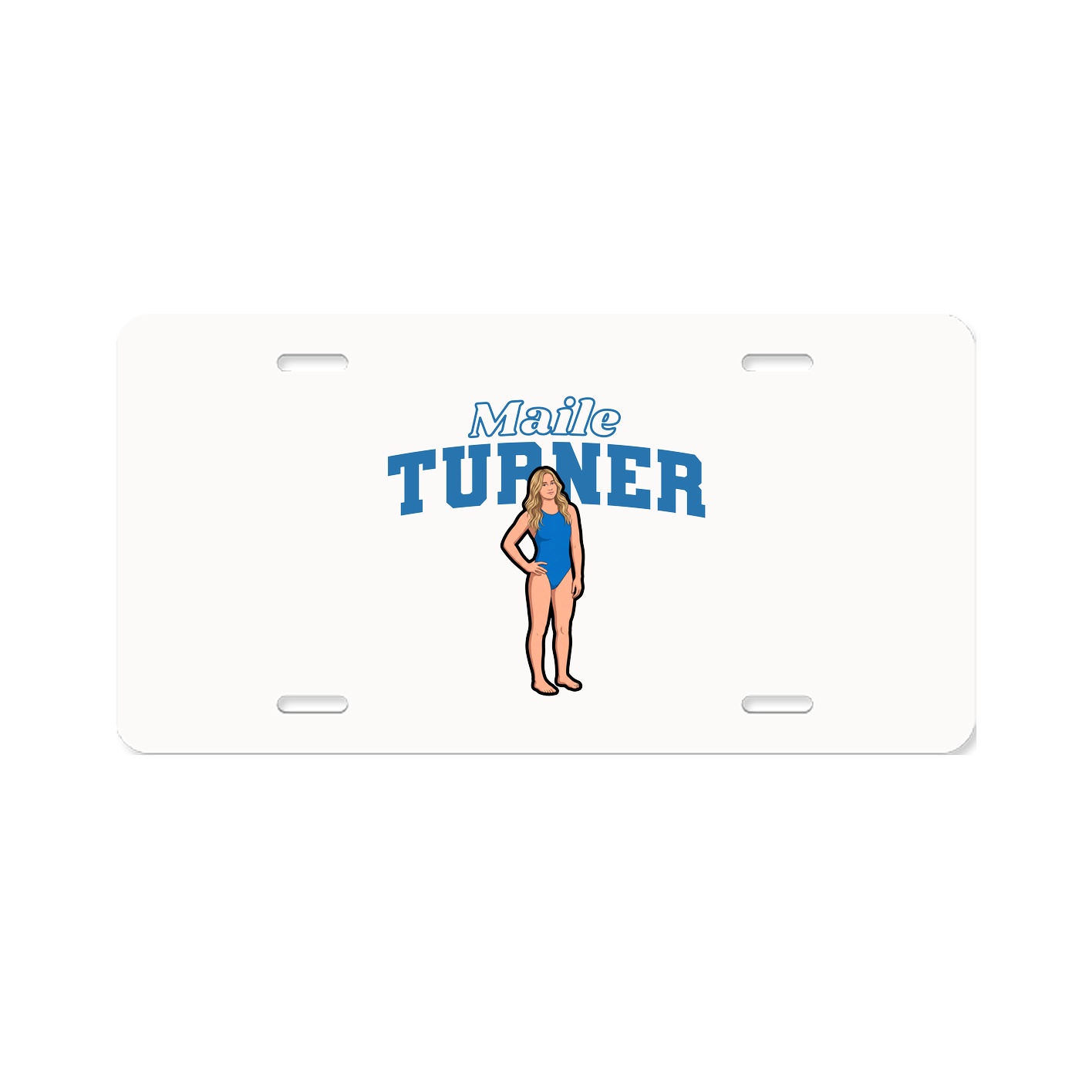 License Plate — Name Arch in Classic