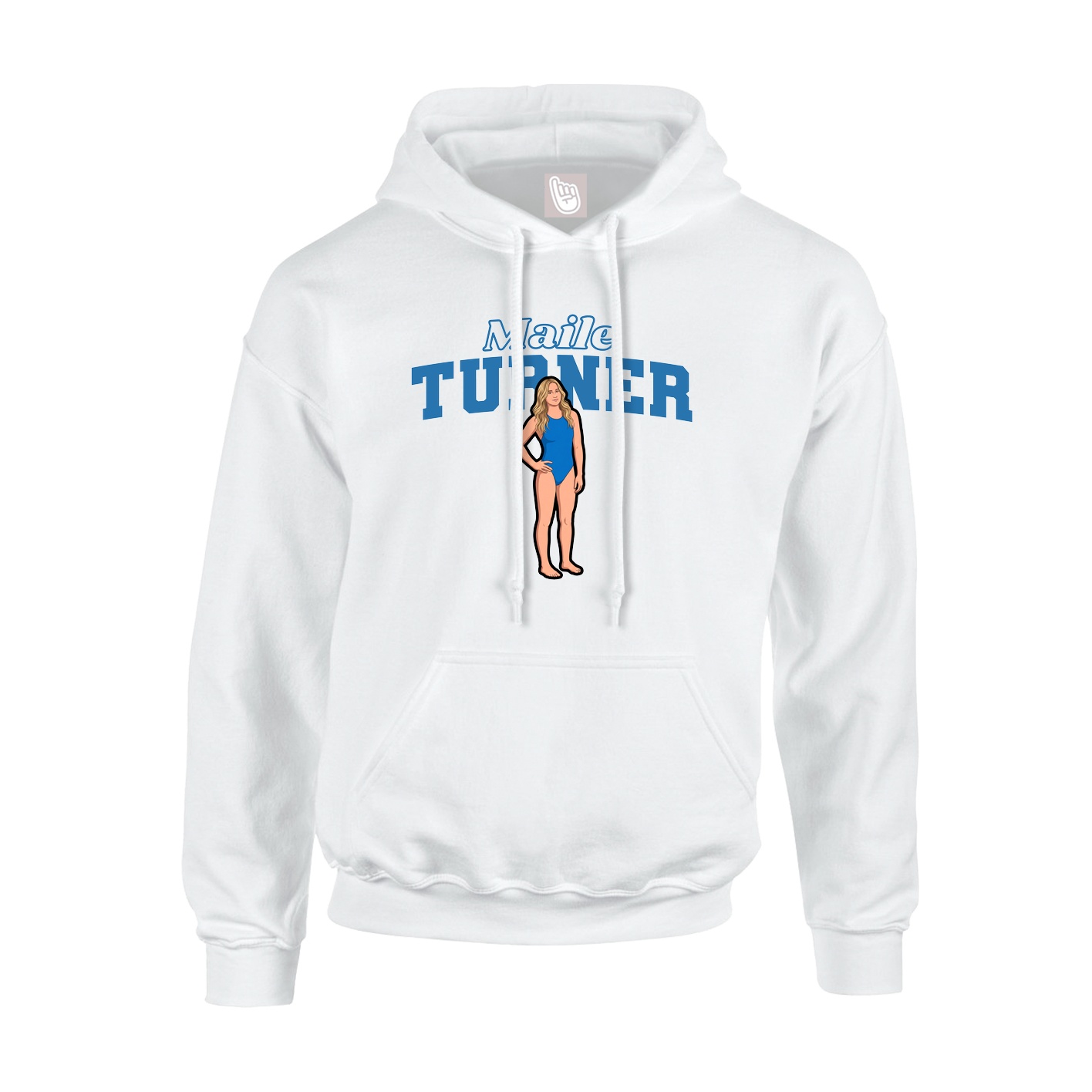 Hoodie — Name Arch in White