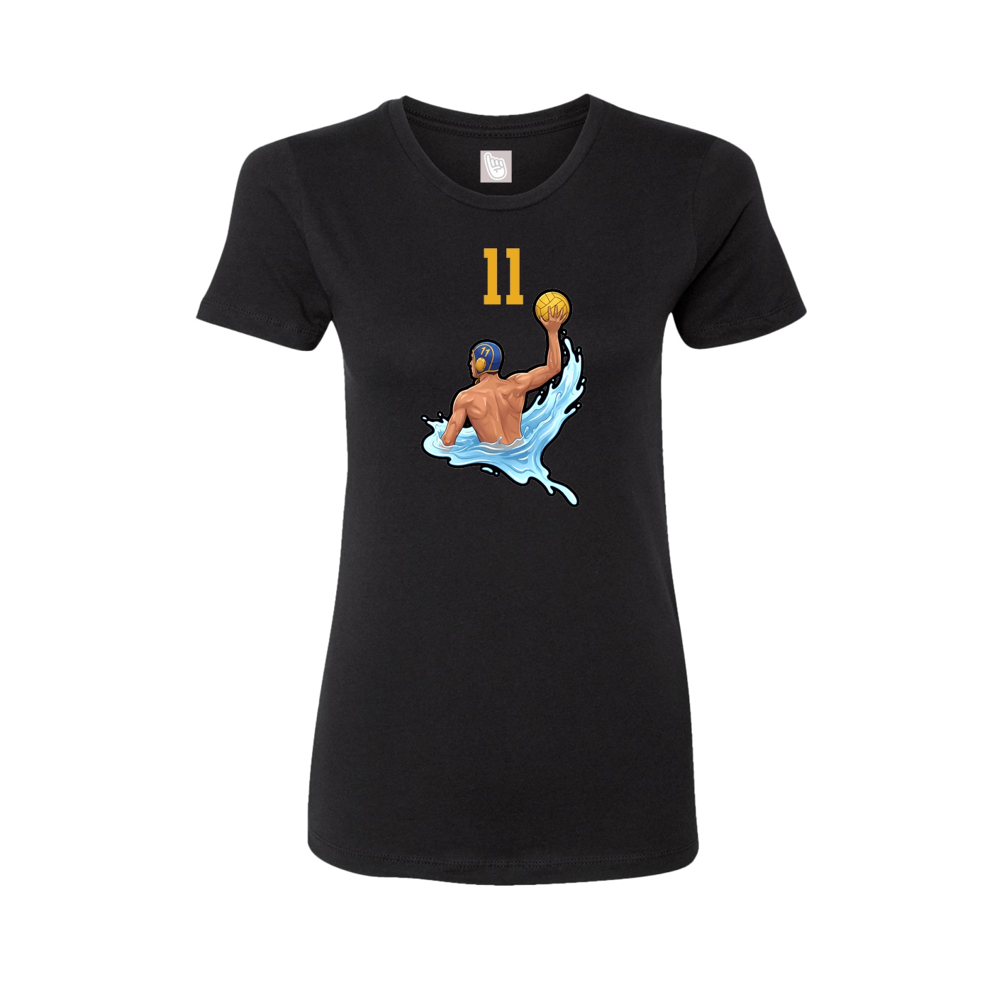 Womens Tee — Number Top in Black
