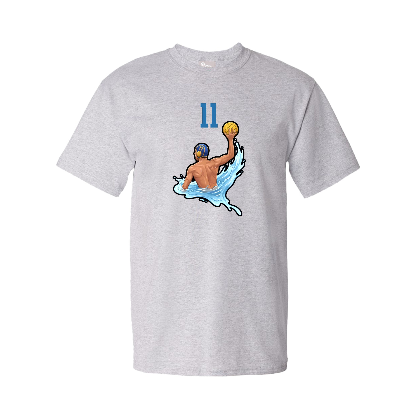 Youth Tee — Number Top in Grey