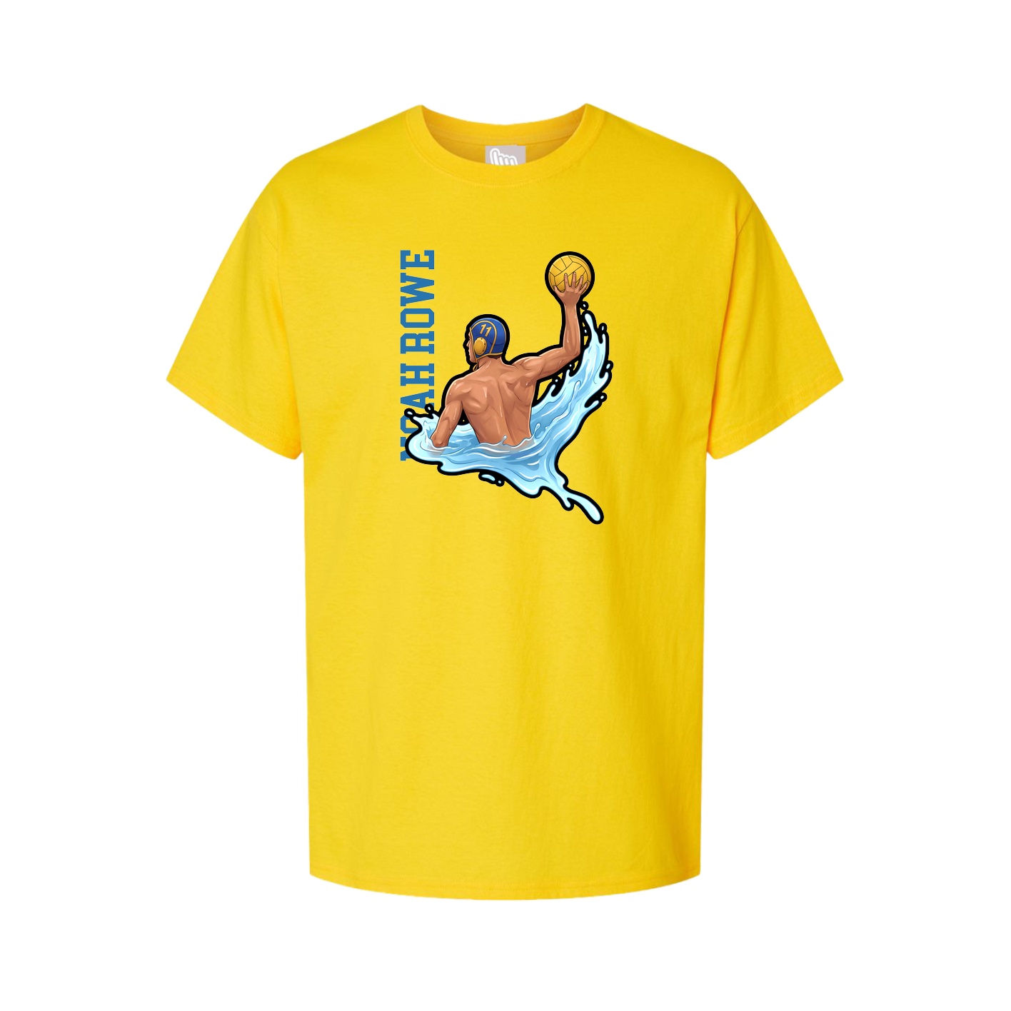 Youth Tee — Name Vertical in Gold