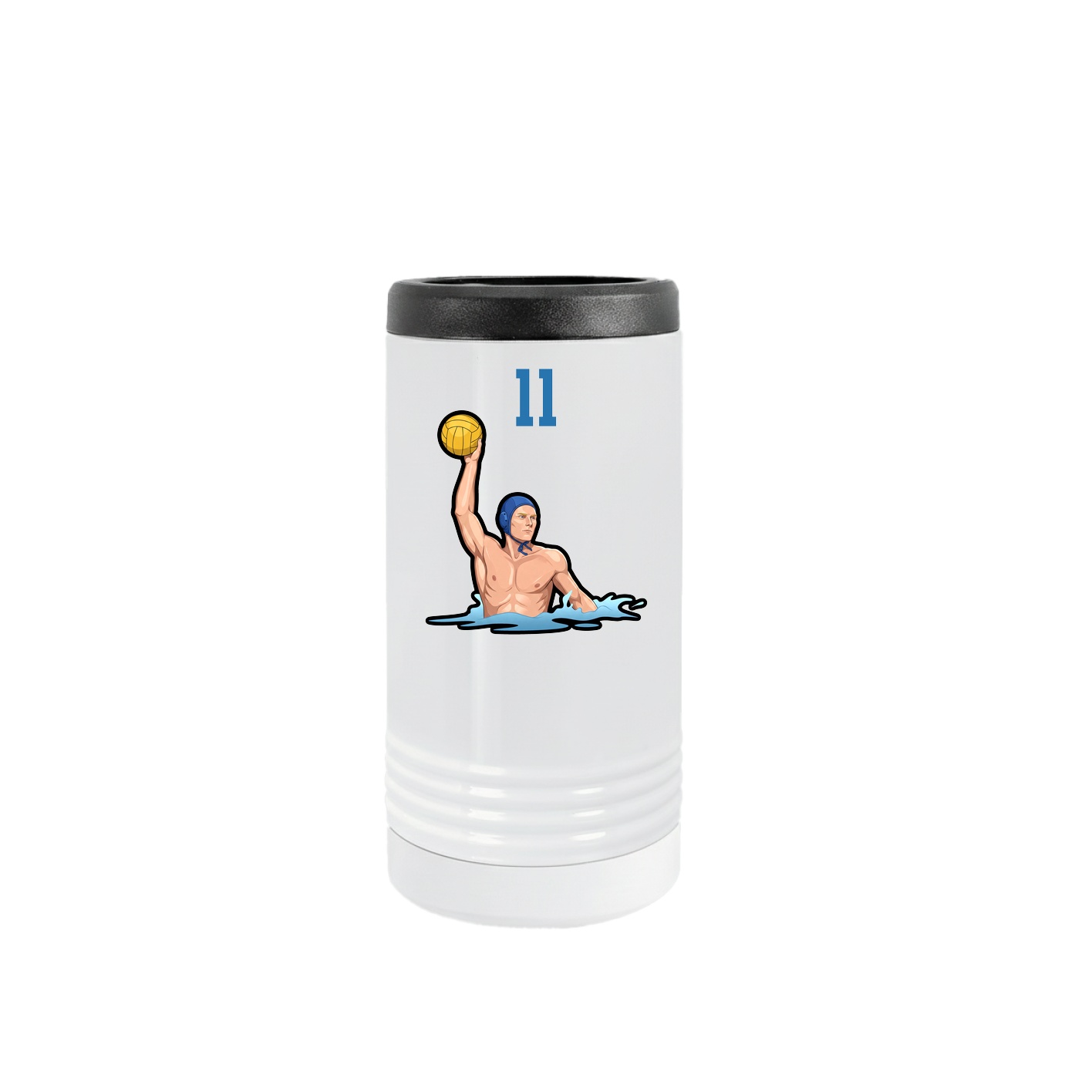 Slim Beverage Holder — Number Top in White