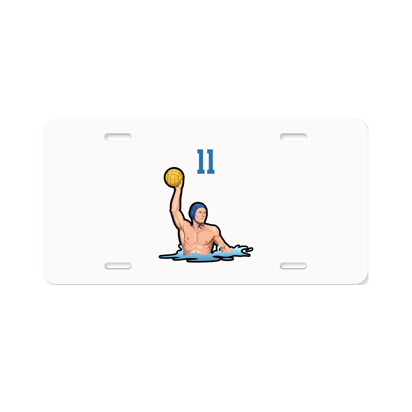 License Plate — Number Top in Classic