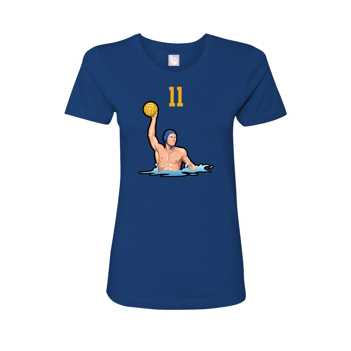 Womens Tee — Number Top in Royal