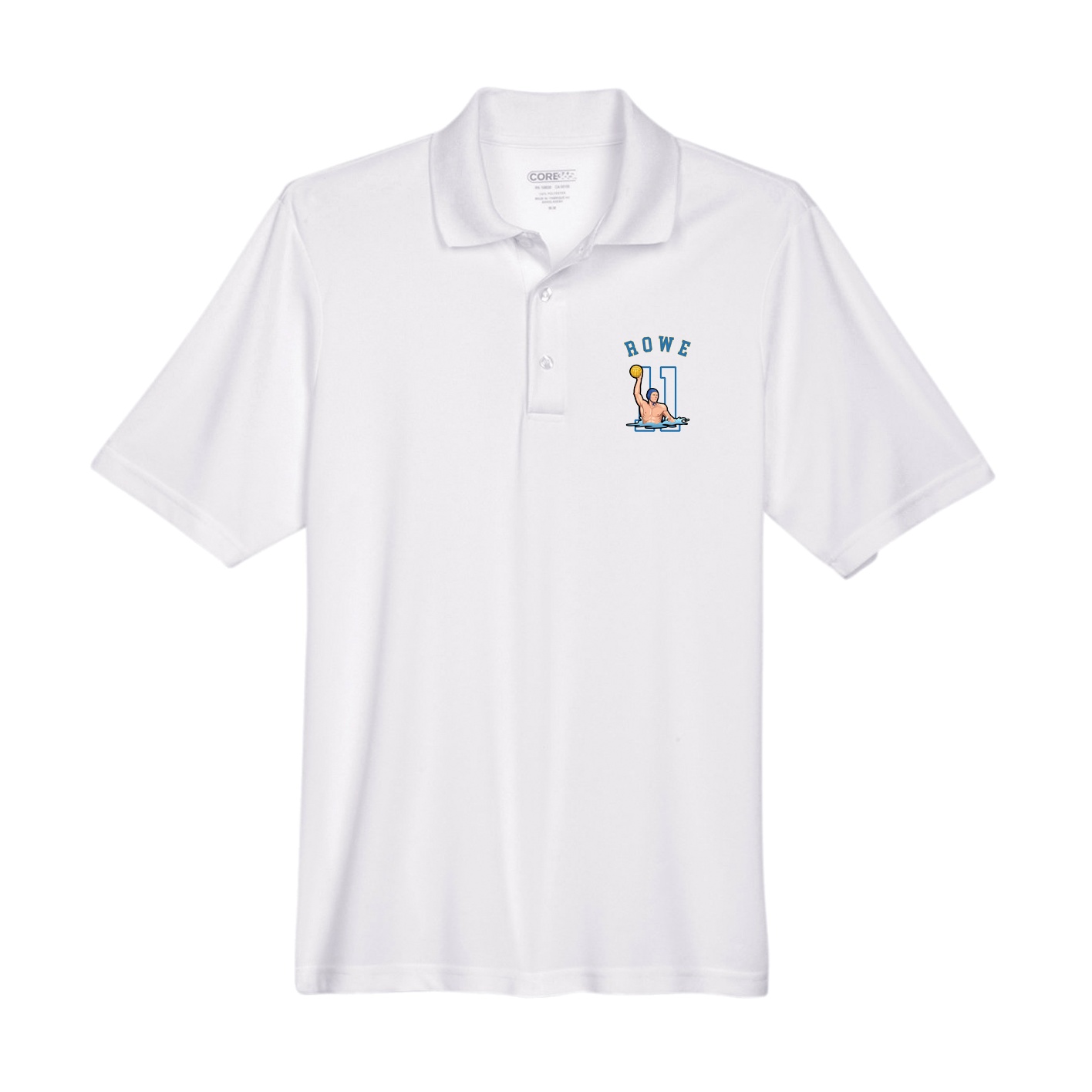 Performance Polo — Shirsey Arch in White