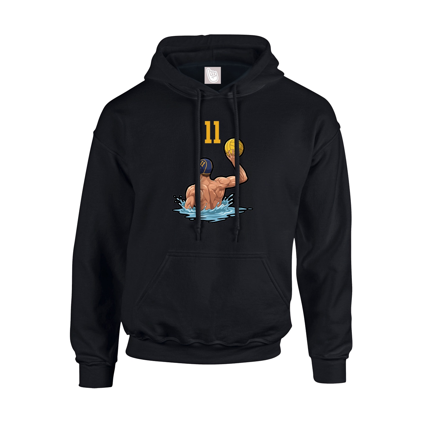 Hoodie — Number Top in Black