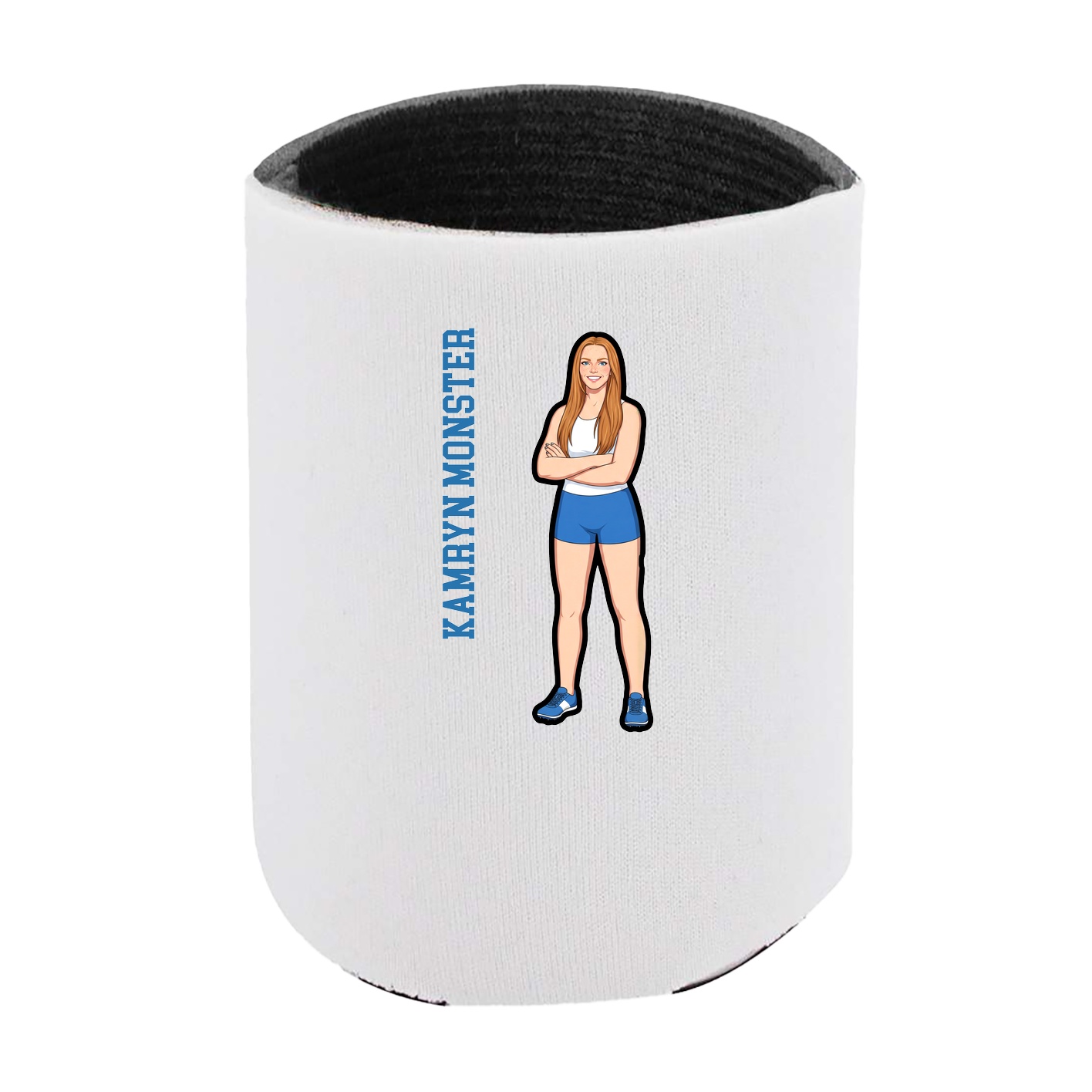 Can Holder — Name Vertical in White