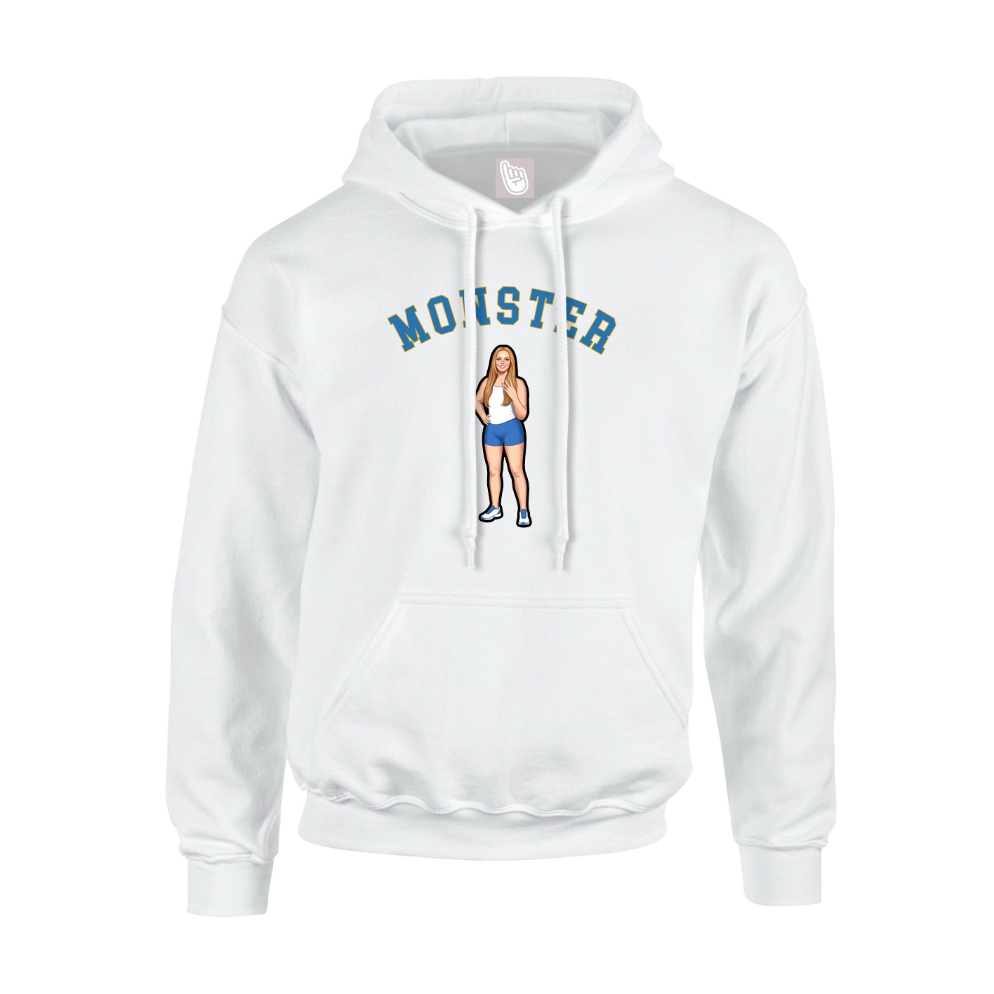 Hoodie — Shirsey Arch in White