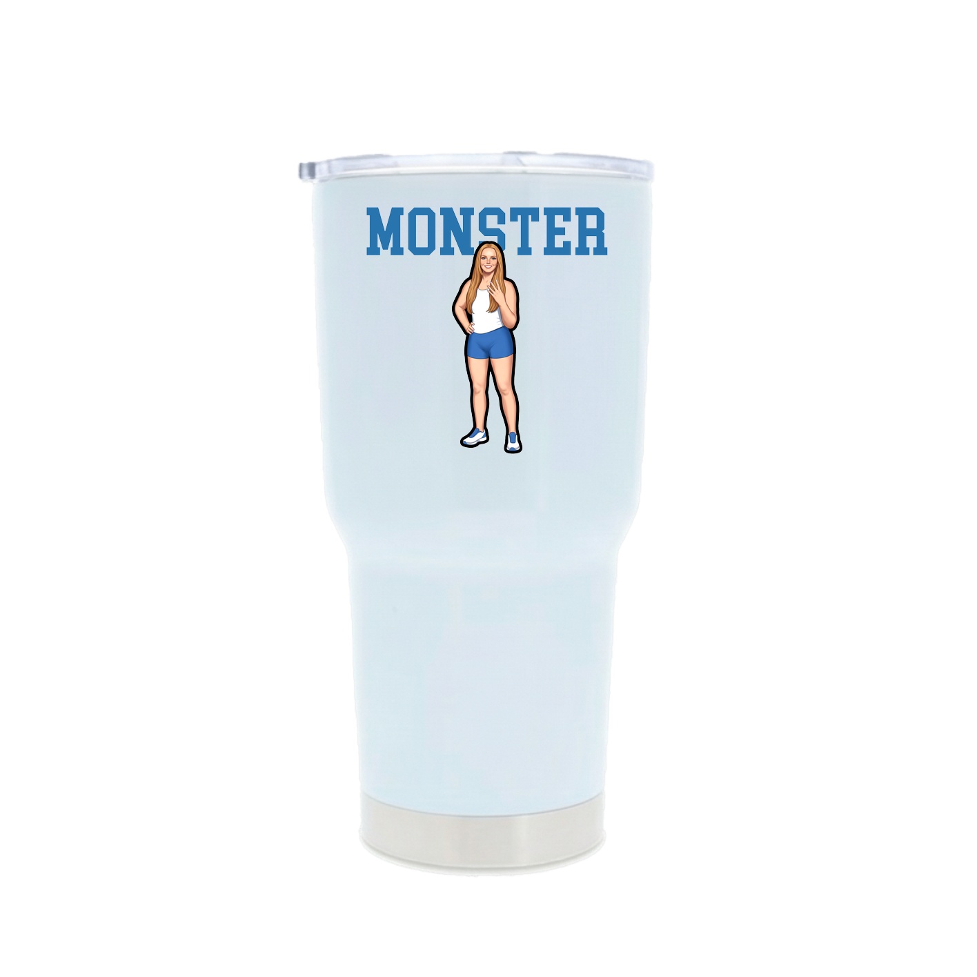 30oz Stainless Steel Tumbler — Shirsey in White