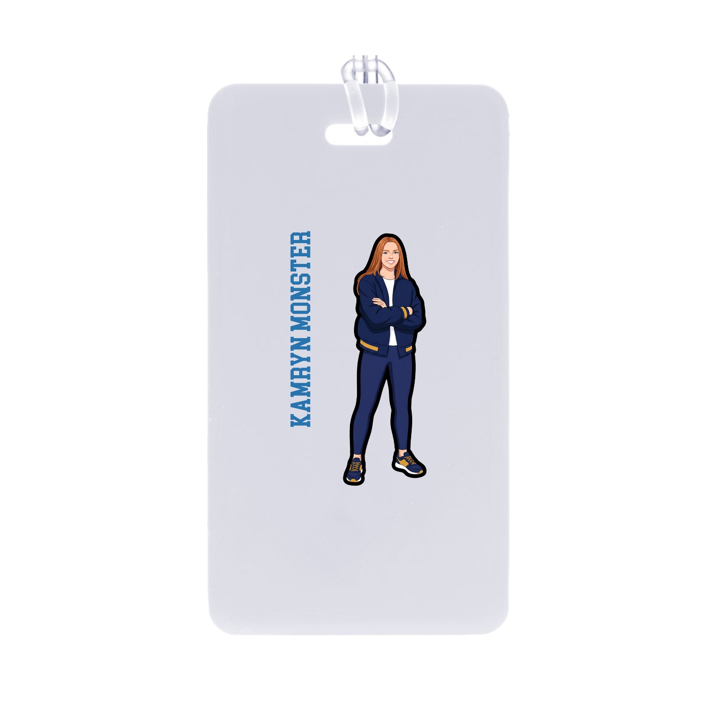 Bag Tag — Name Vertical in Classic