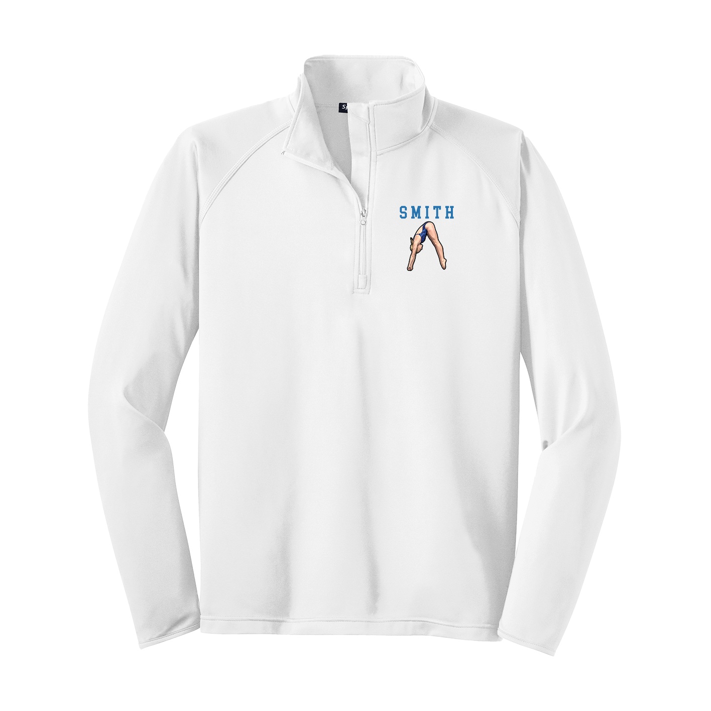 Q-Zip Pullover — Shirsey in White