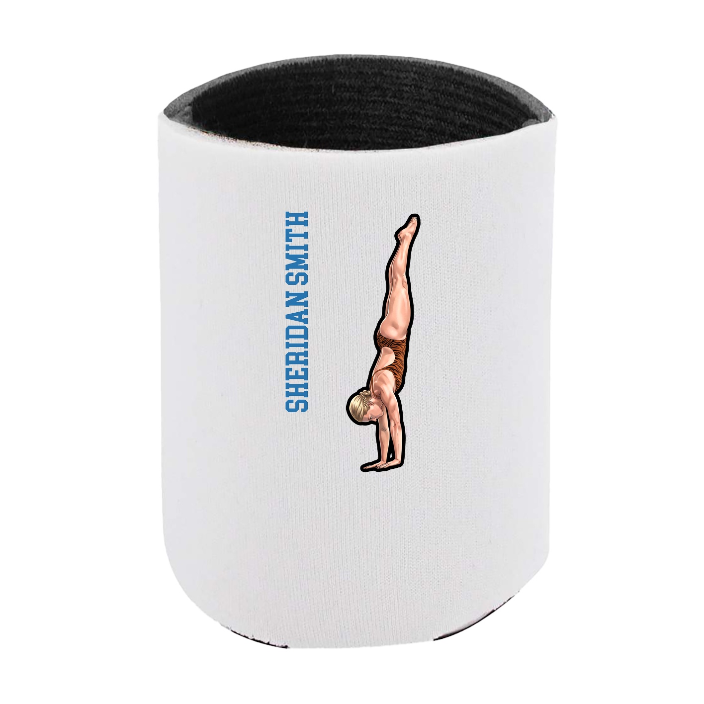 Can Holder — Name Vertical in White