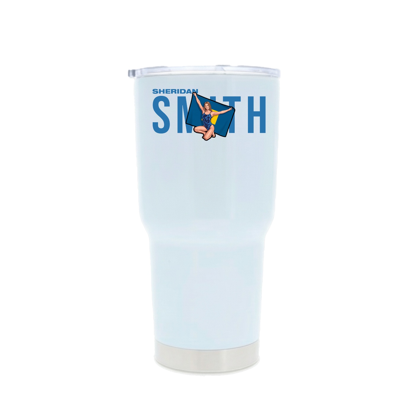 30oz Stainless Steel Tumbler — Player Name in White
