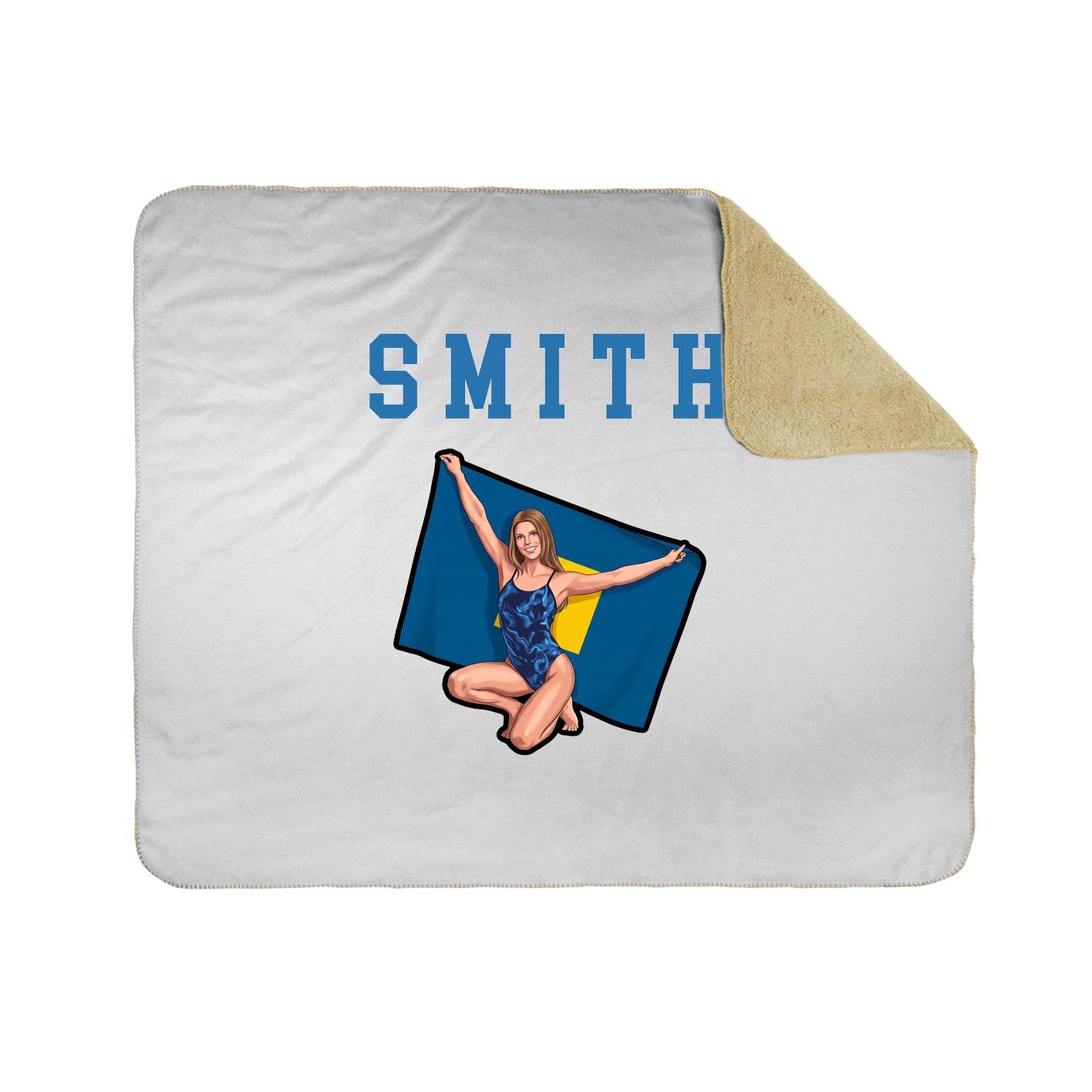 Throw Blanket — Shirsey in White