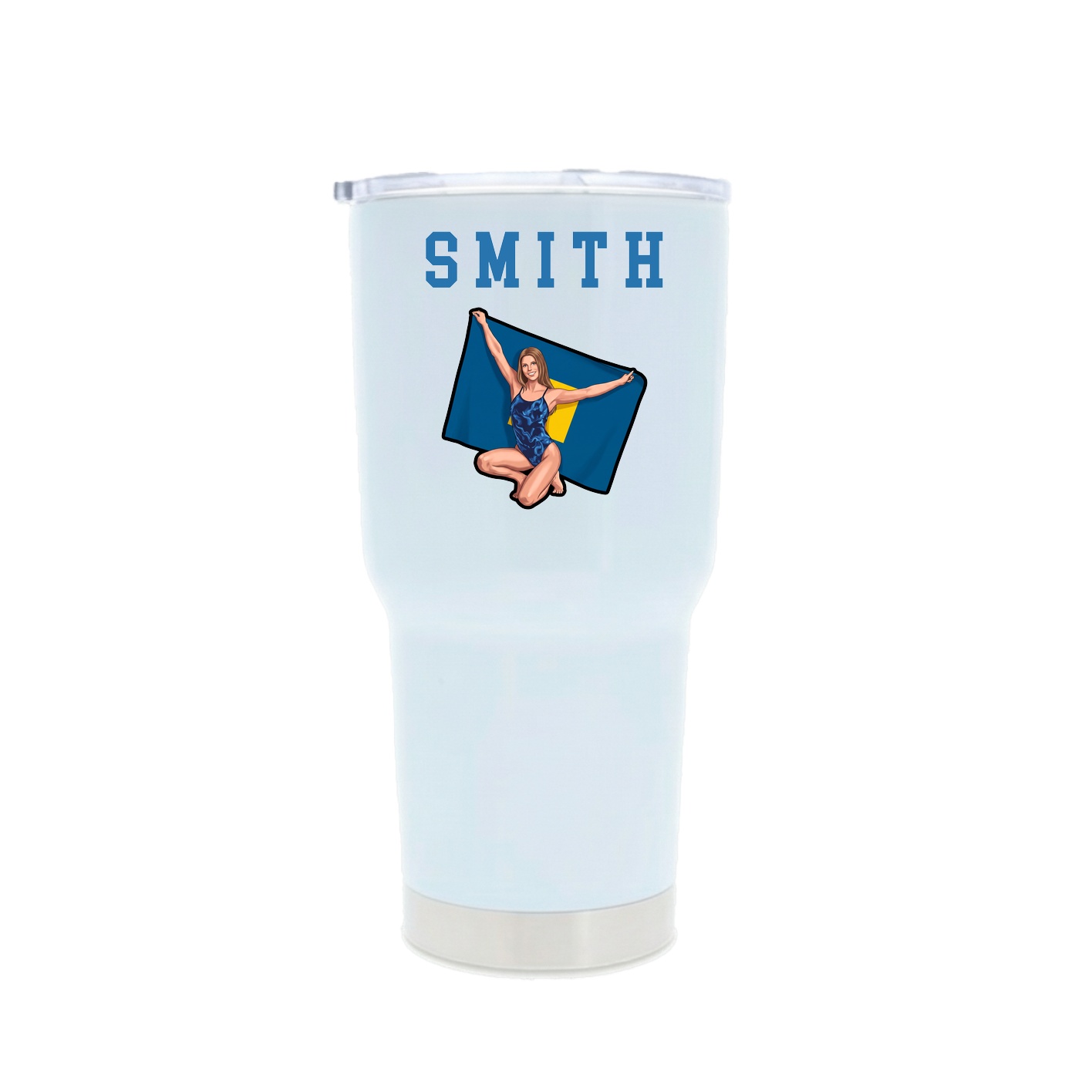 30oz Stainless Steel Tumbler — Shirsey in White
