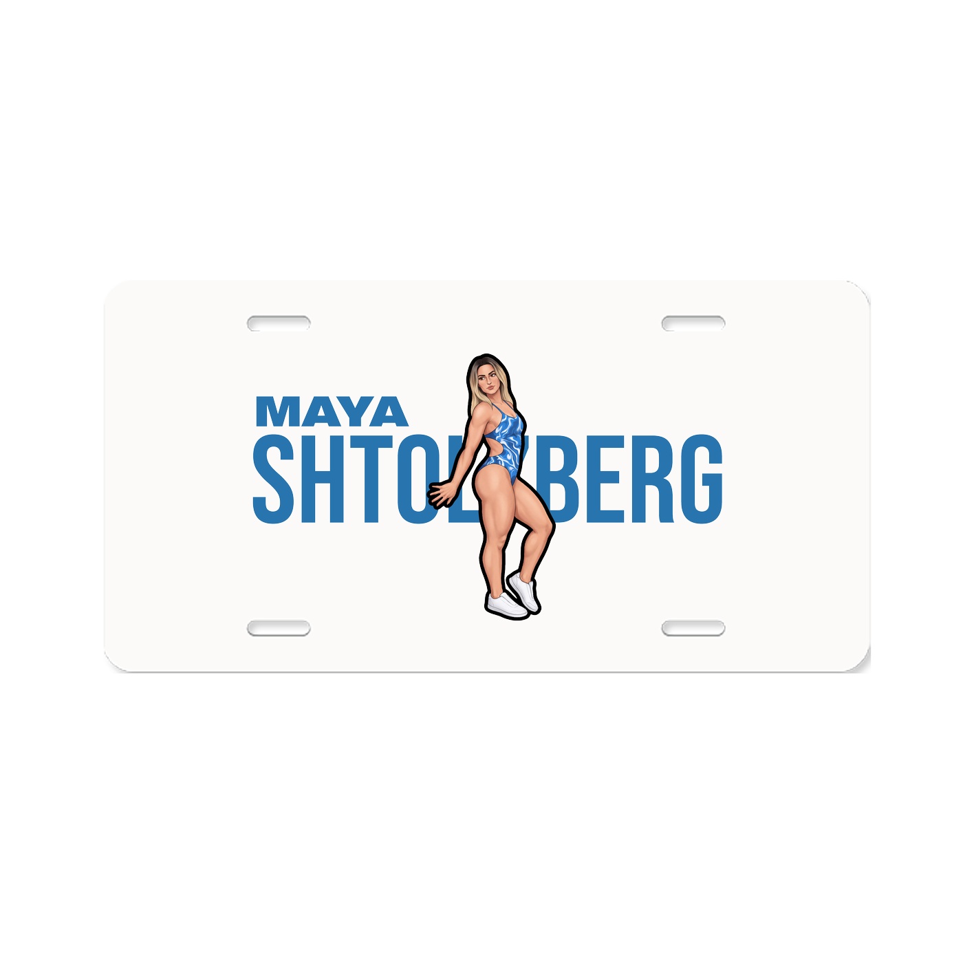 License Plate — Player Name in Classic