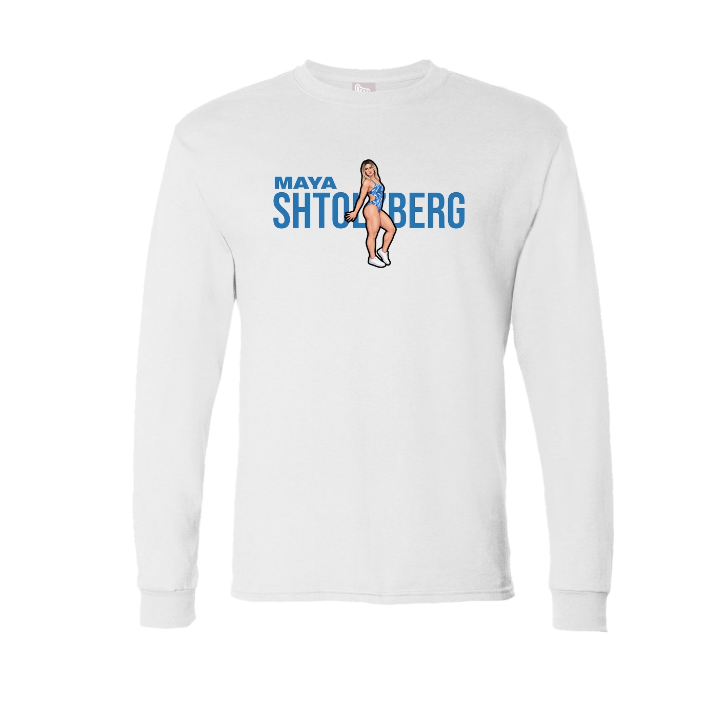 Long Sleeve Tee — Player Name in White