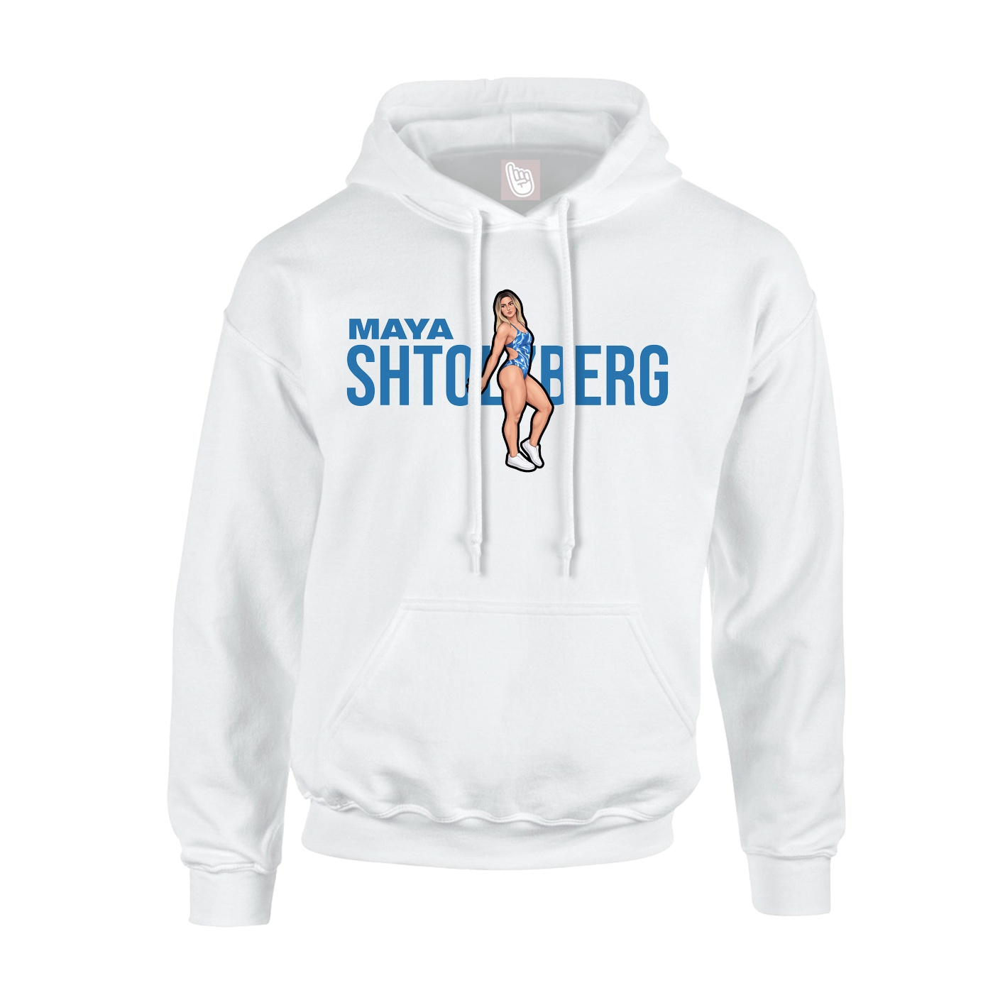 Youth Hoodie — Player Name in White