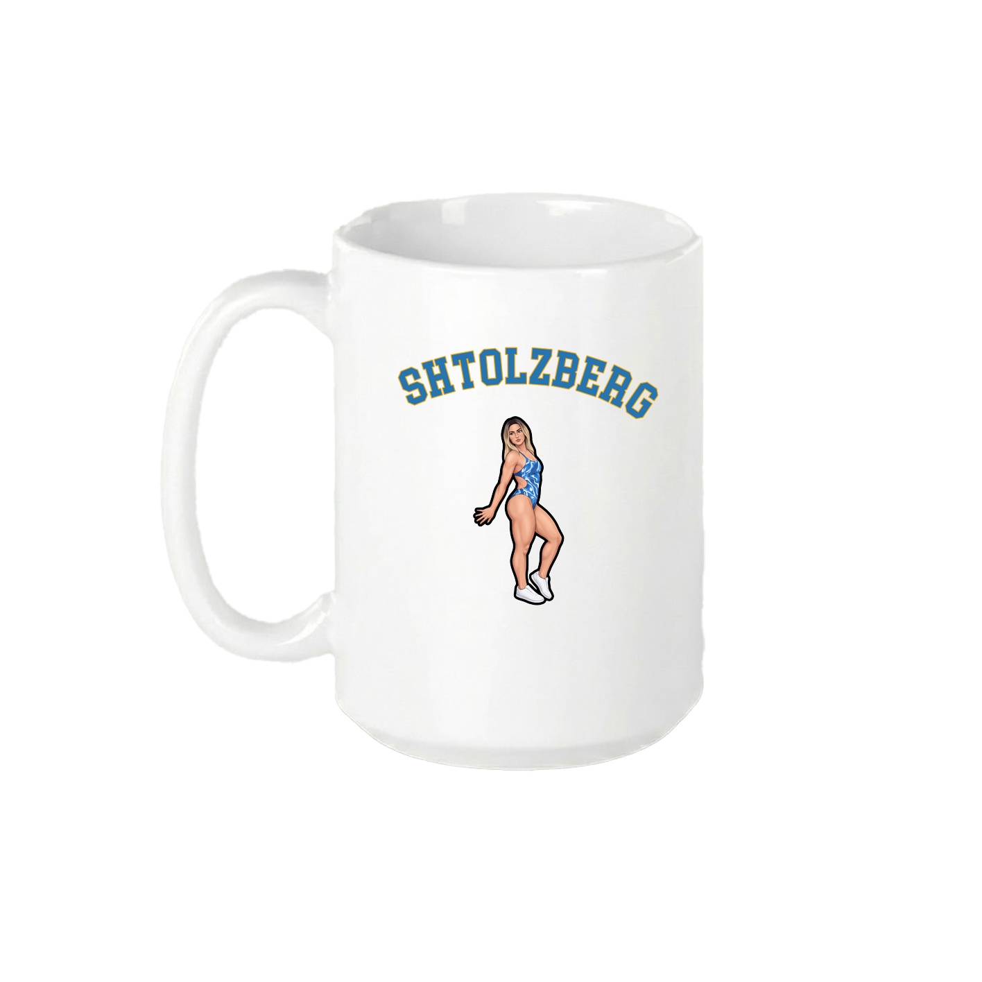 15oz Coffee Mug — Shirsey Arch in White