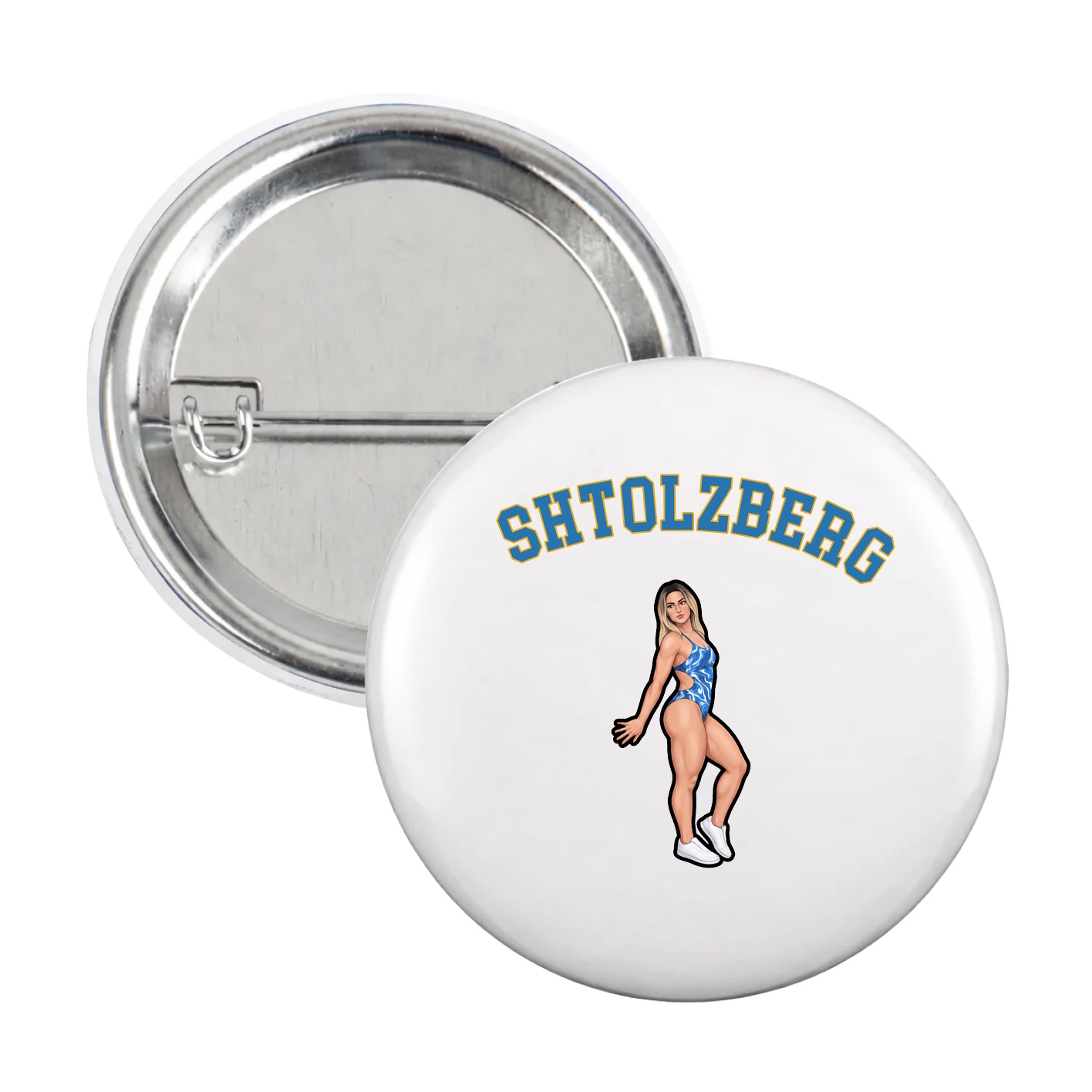 Game Day Button — Shirsey Arch in White