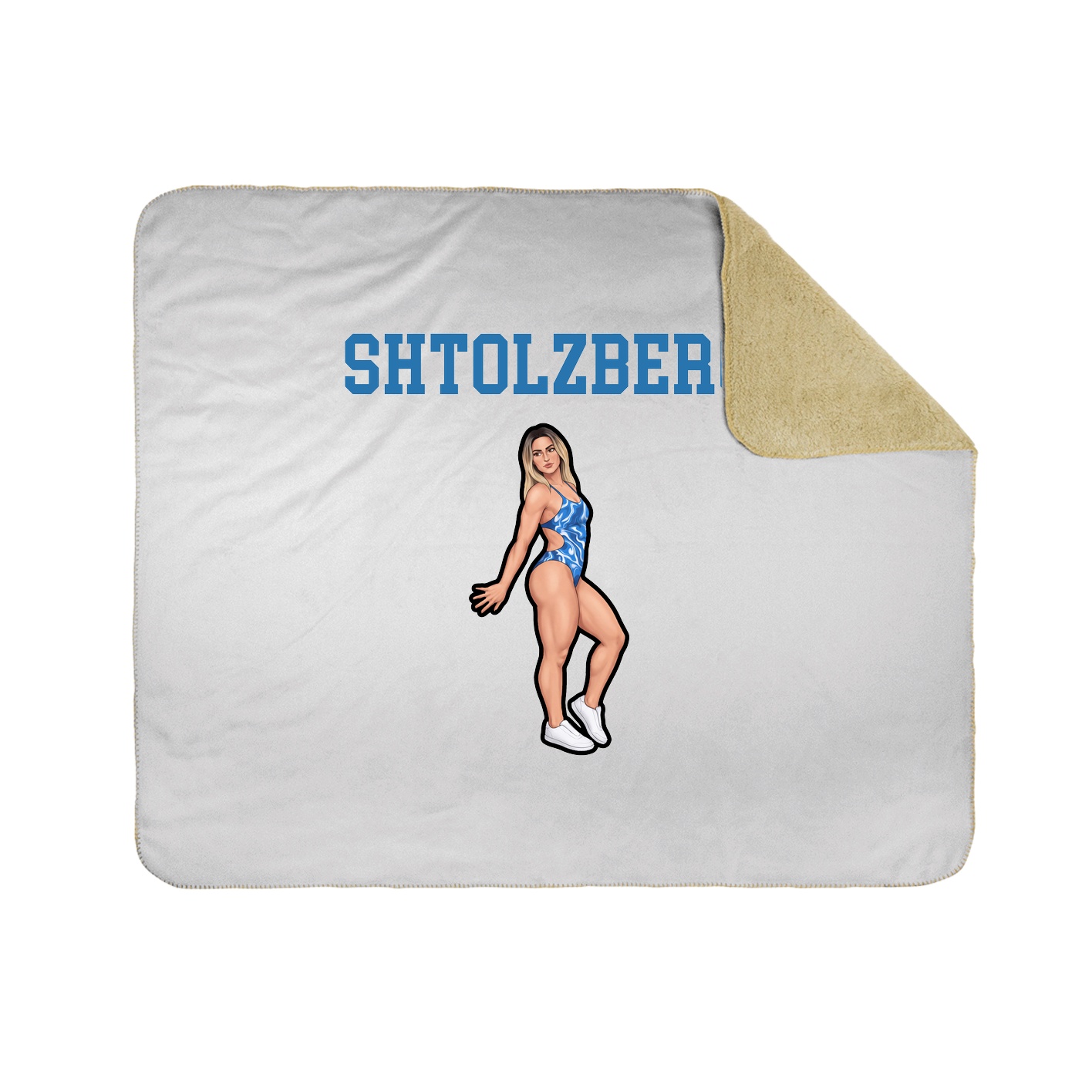Throw Blanket — Shirsey in White