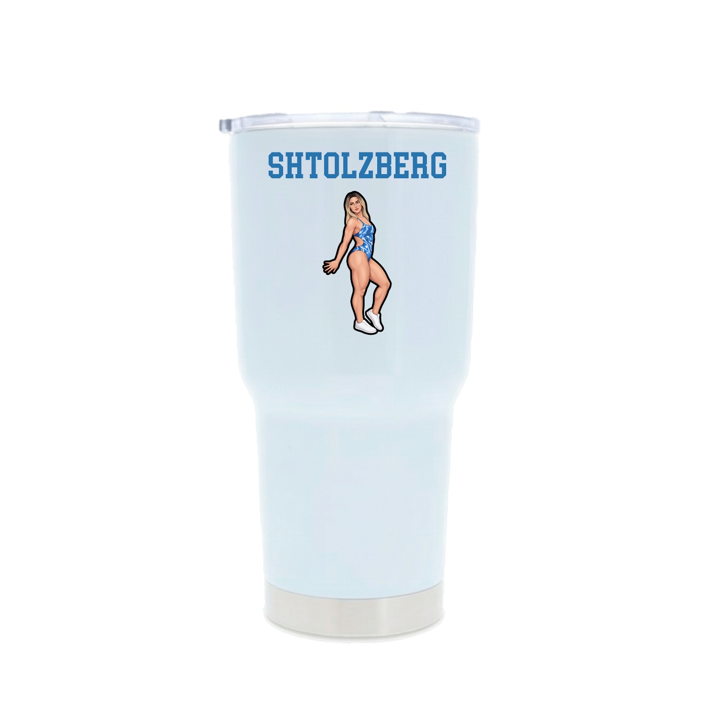 30oz Stainless Steel Tumbler — Shirsey in White