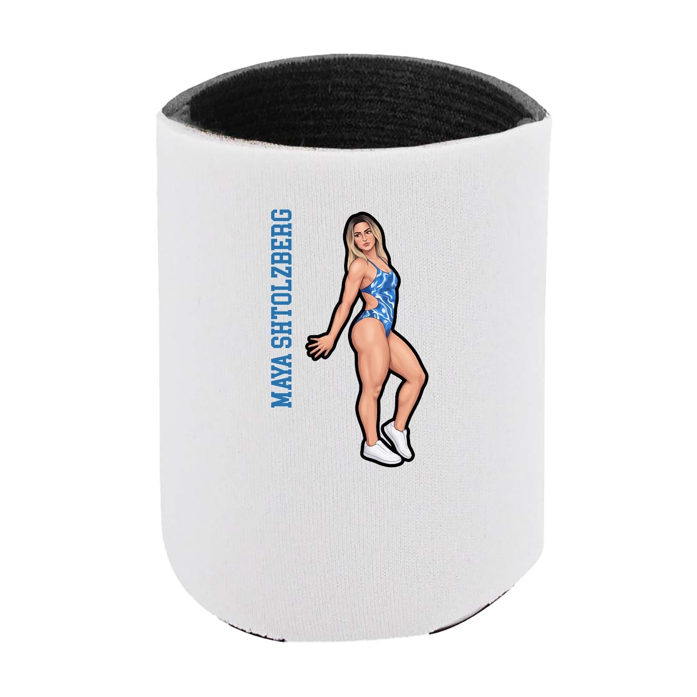 Can Holder — Name Vertical in White