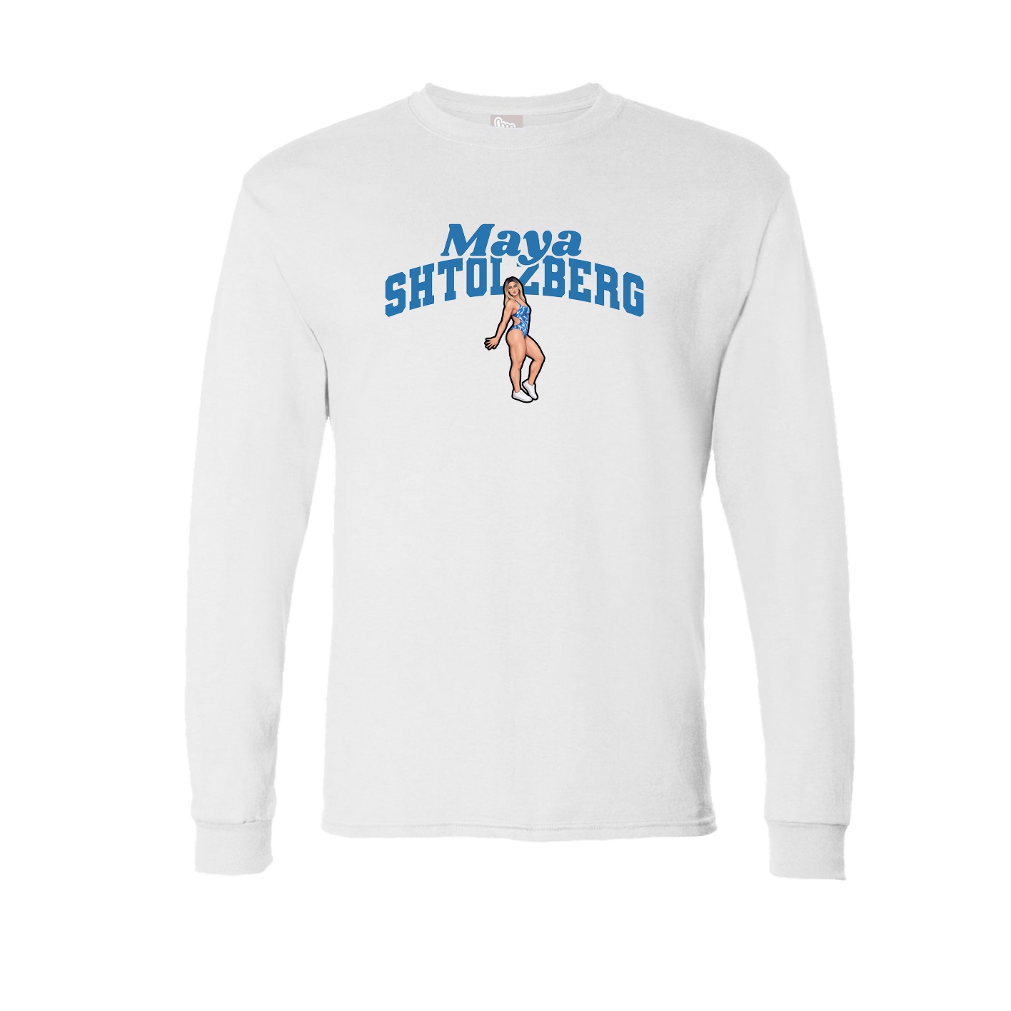 Long Sleeve Tee — Signature Arch in White