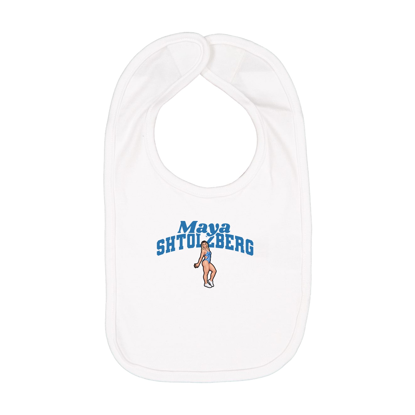 Infant Bib — Signature Arch in White