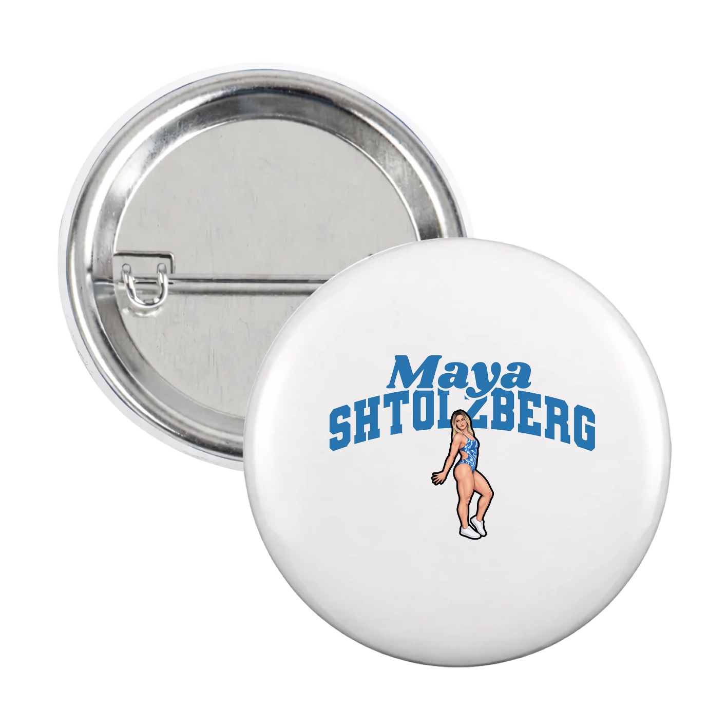Game Day Button — Signature Arch in White