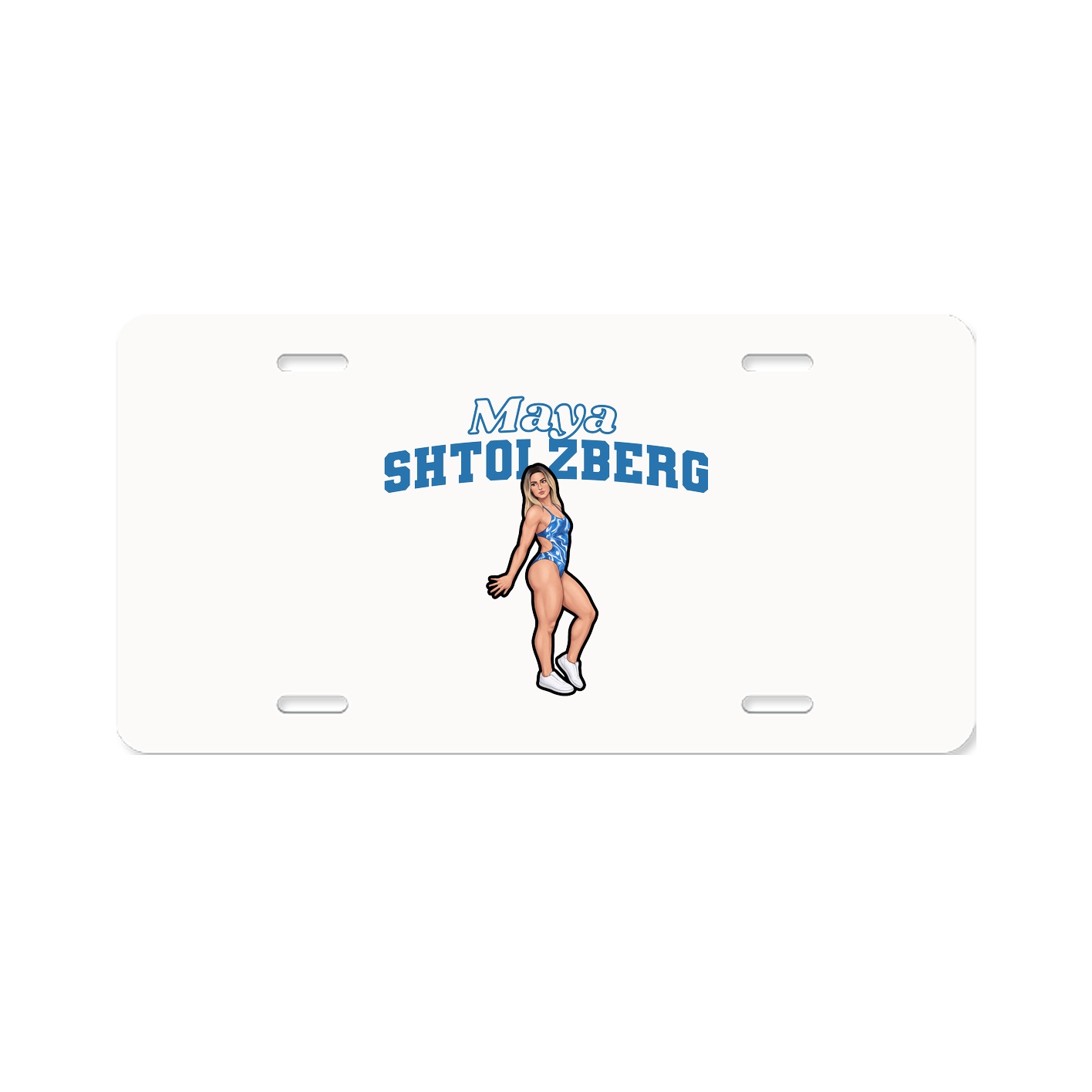 License Plate — Name Arch in Classic