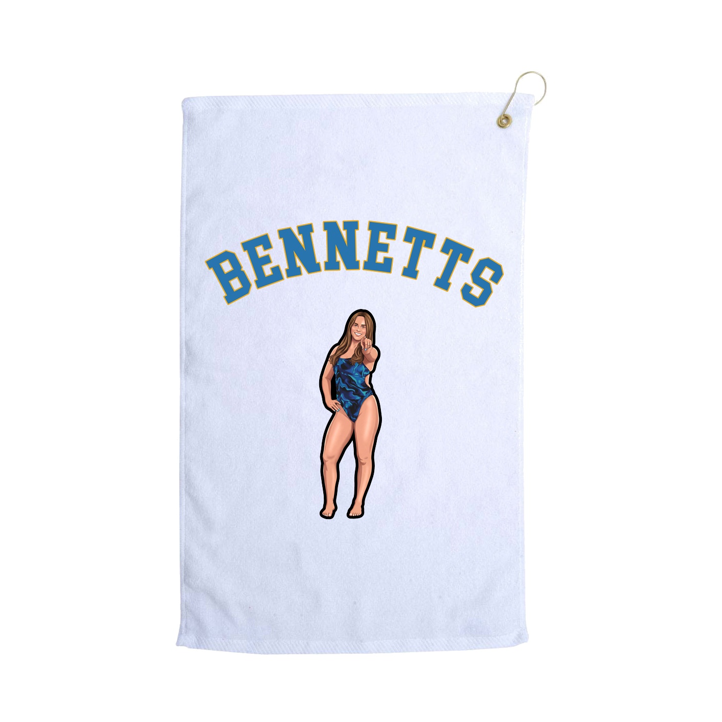 Golf Towel — Shirsey Arch in White