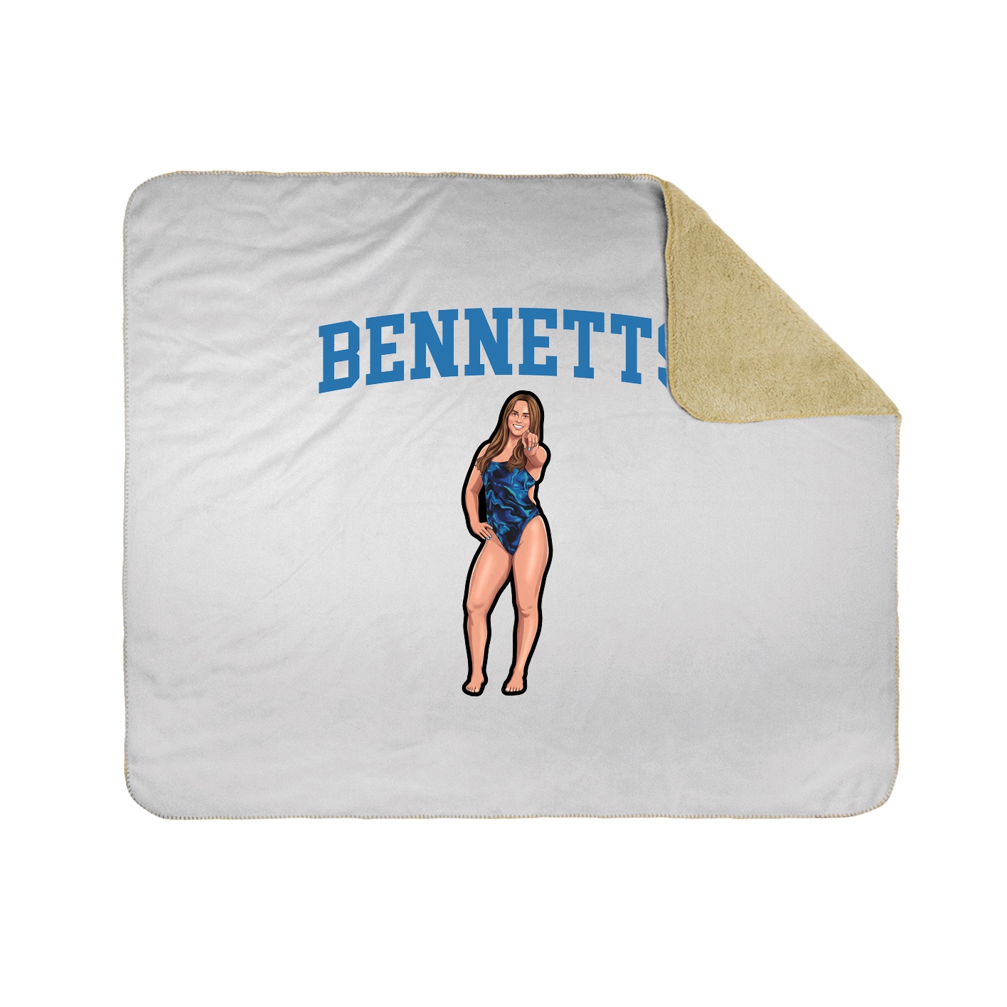 Throw Blanket — Shirsey in White