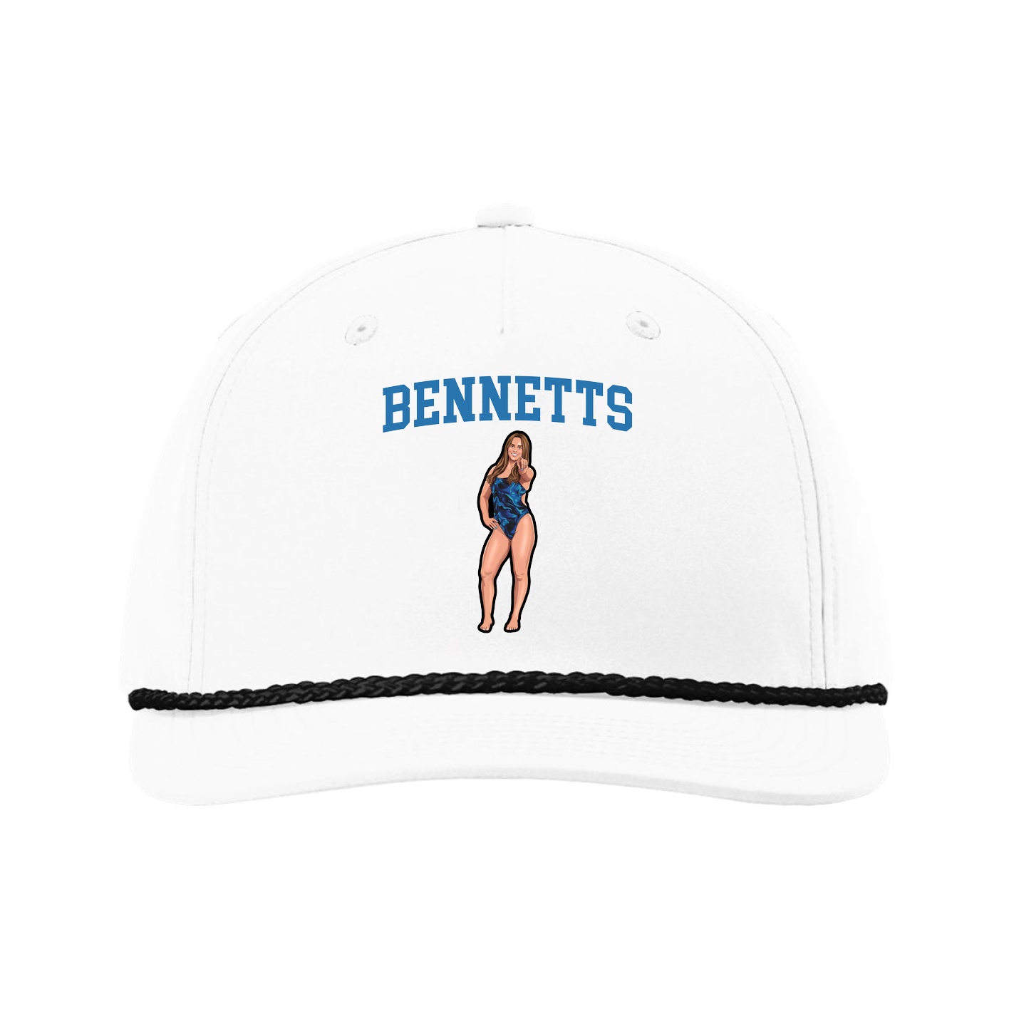 Five-Panel Classic Rope Cap — Shirsey in White