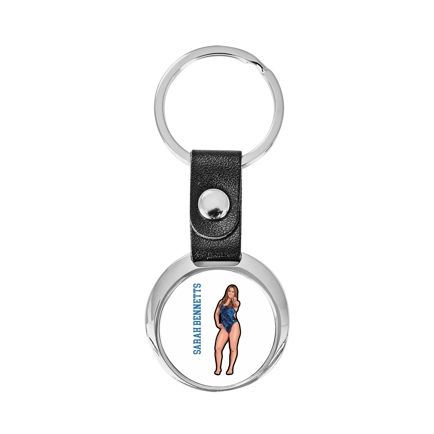 Key Chain — Name Vertical in Classic
