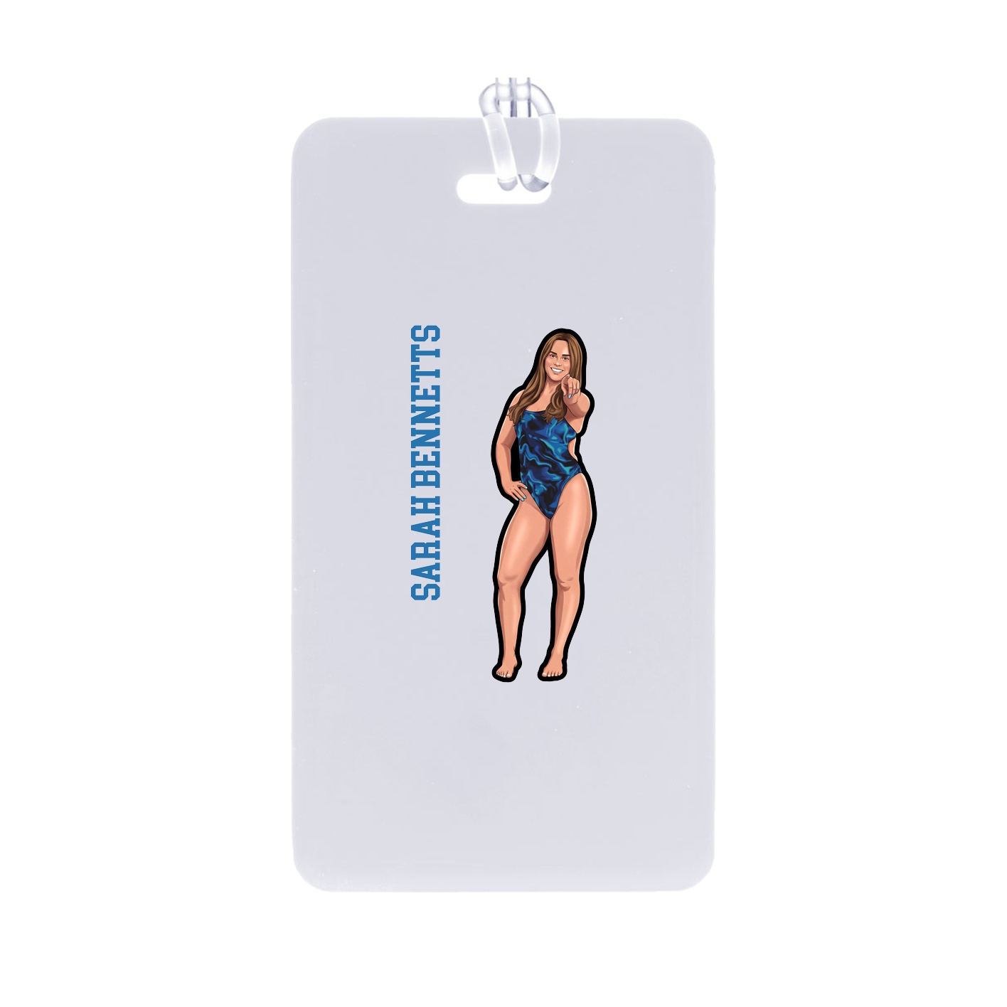 Bag Tag — Name Vertical in Classic