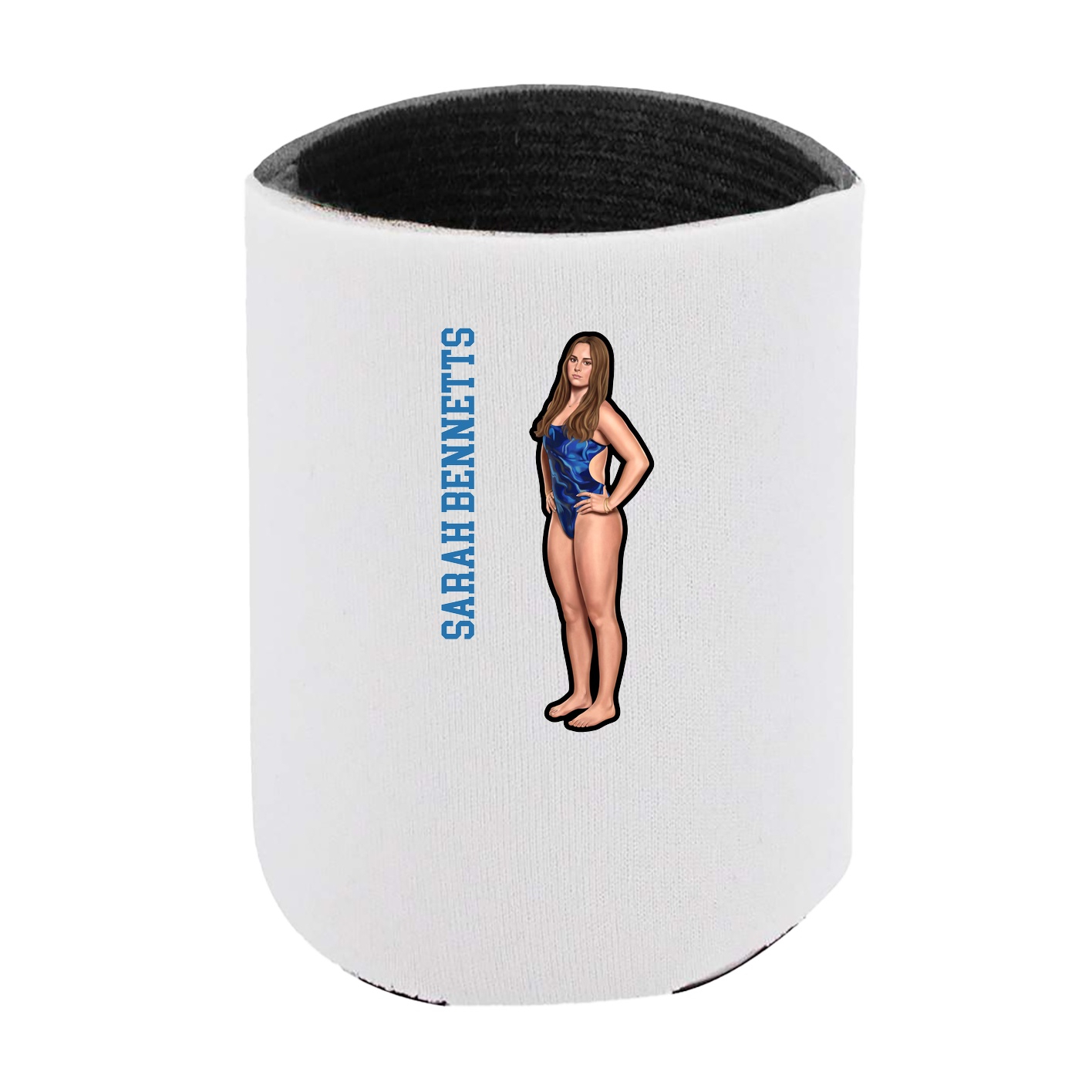 Can Holder — Name Vertical in White