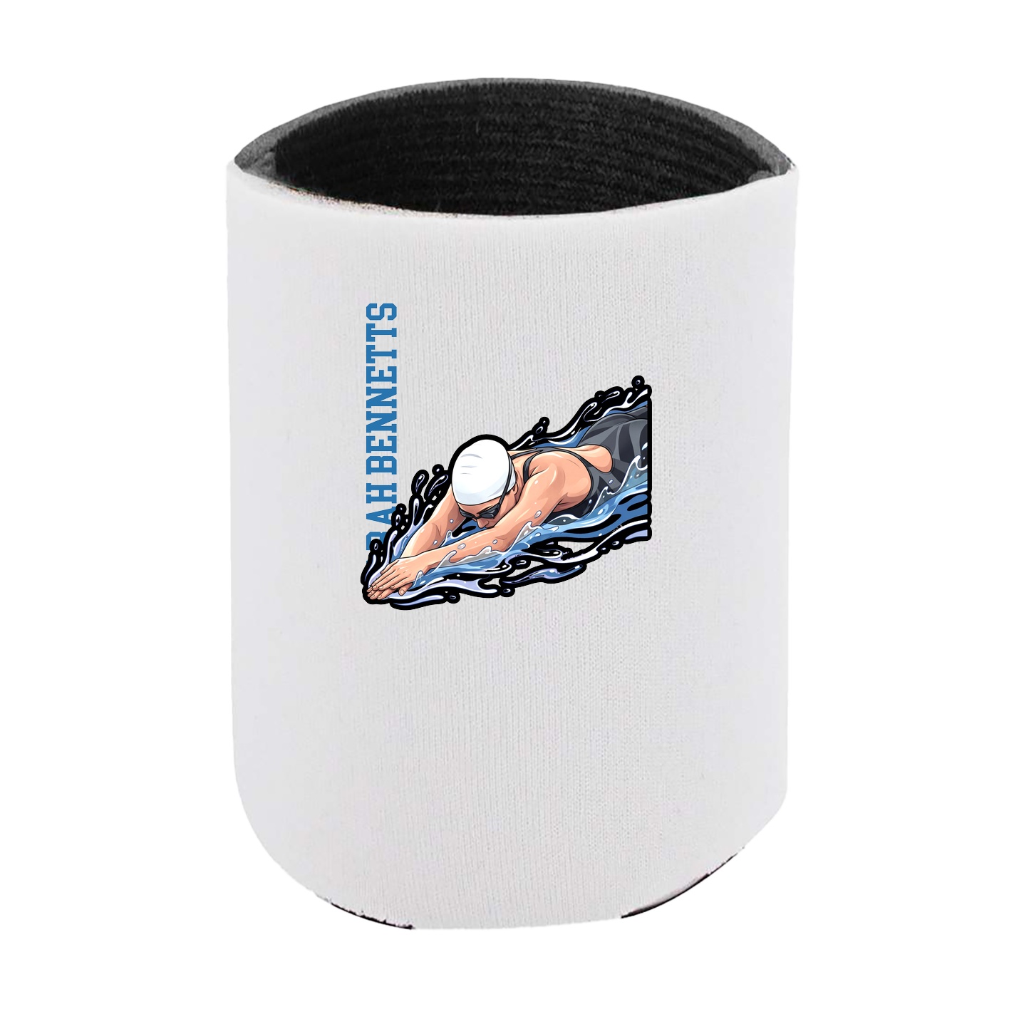 Can Holder — Name Vertical in White