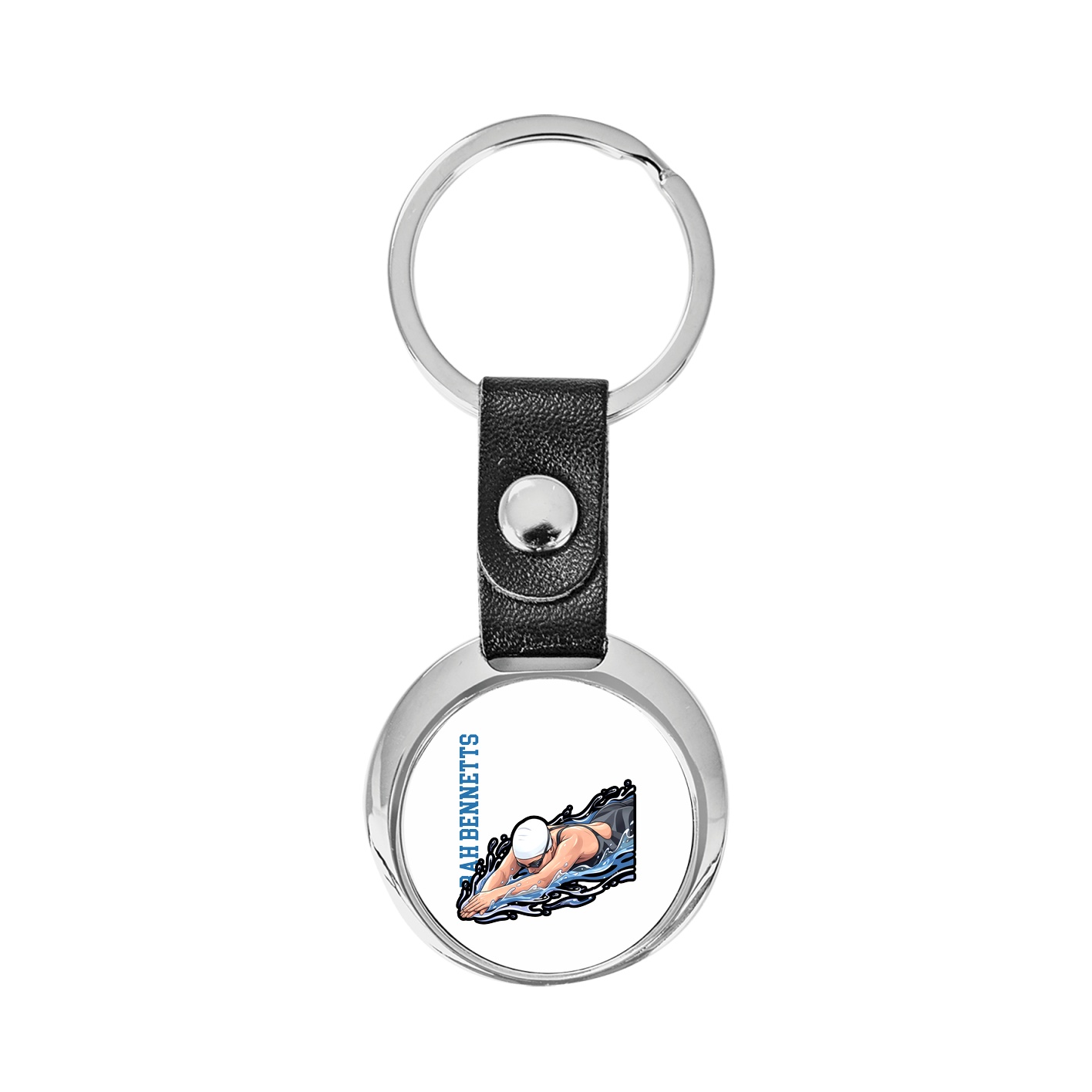 Key Chain — Name Vertical in Classic