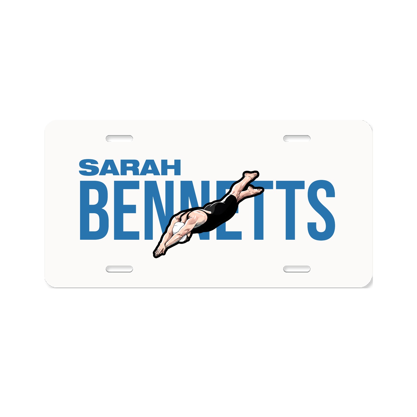 License Plate — Player Name in Classic